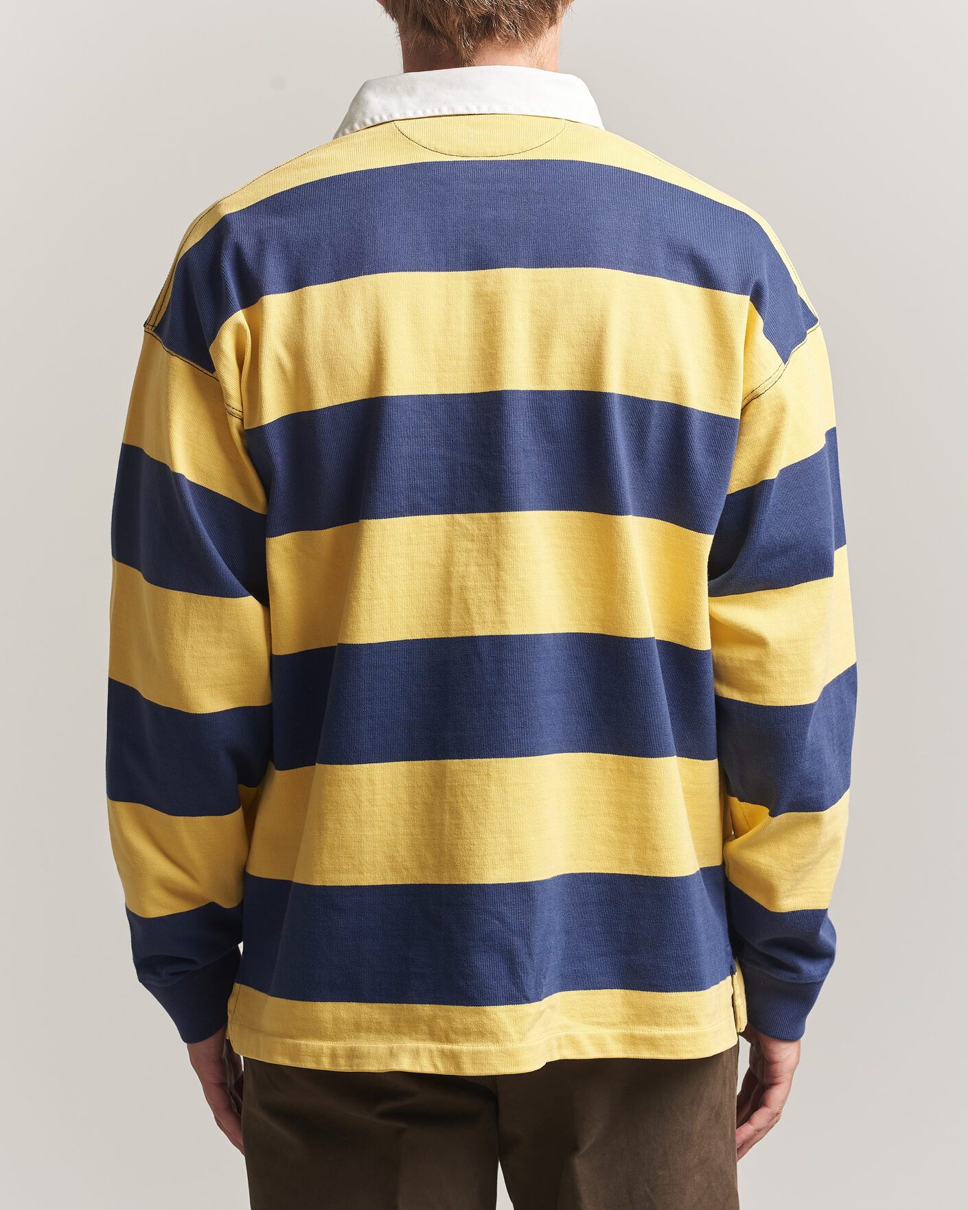 Homme | Pulls Et Tricots | Polo Ralph Lauren | Jersey Knitted Rugby Pullover Yellow/Cobolt