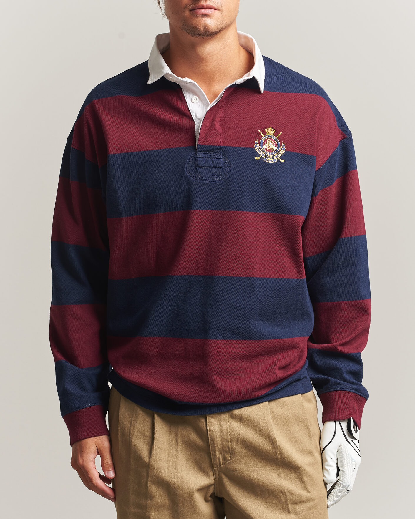 Heren | Truien | RLX Ralph Lauren | Polo Ralph Lauren Rugby Long Sleeve Jersey Polo Classic Wine/Navy