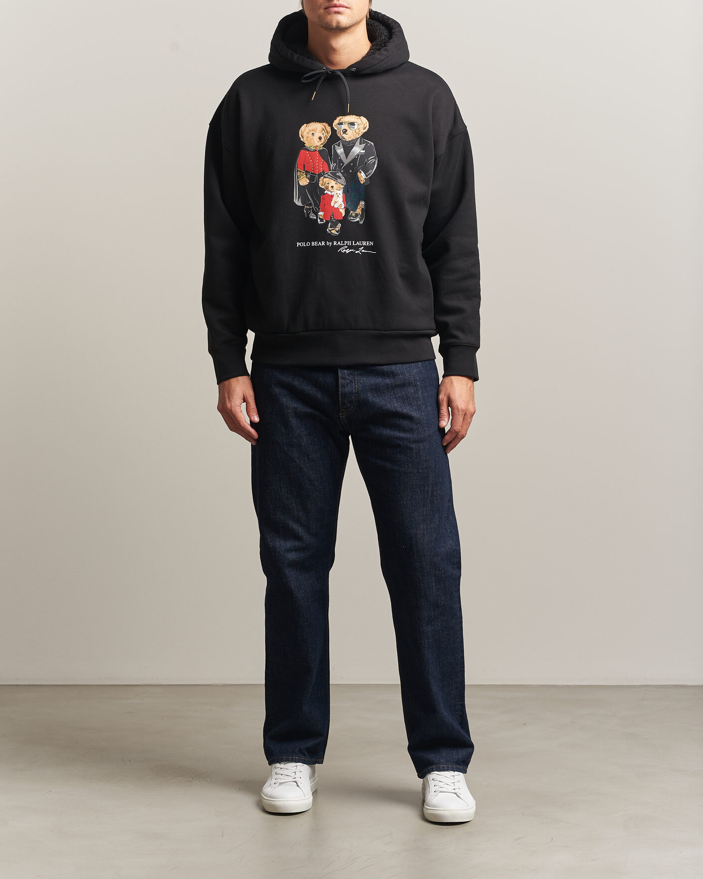 Heren | Truien | Polo Ralph Lauren | Magic Fleece Bear Hoodie Polo Black