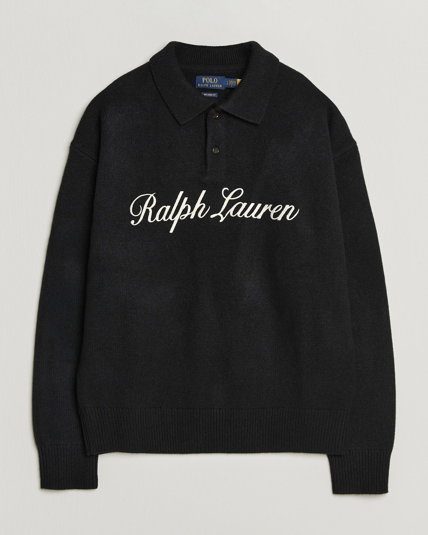 Homme | Pulls Et Tricots | Polo Ralph Lauren | Wool/Alpaca Rugby Sweater Polo Black