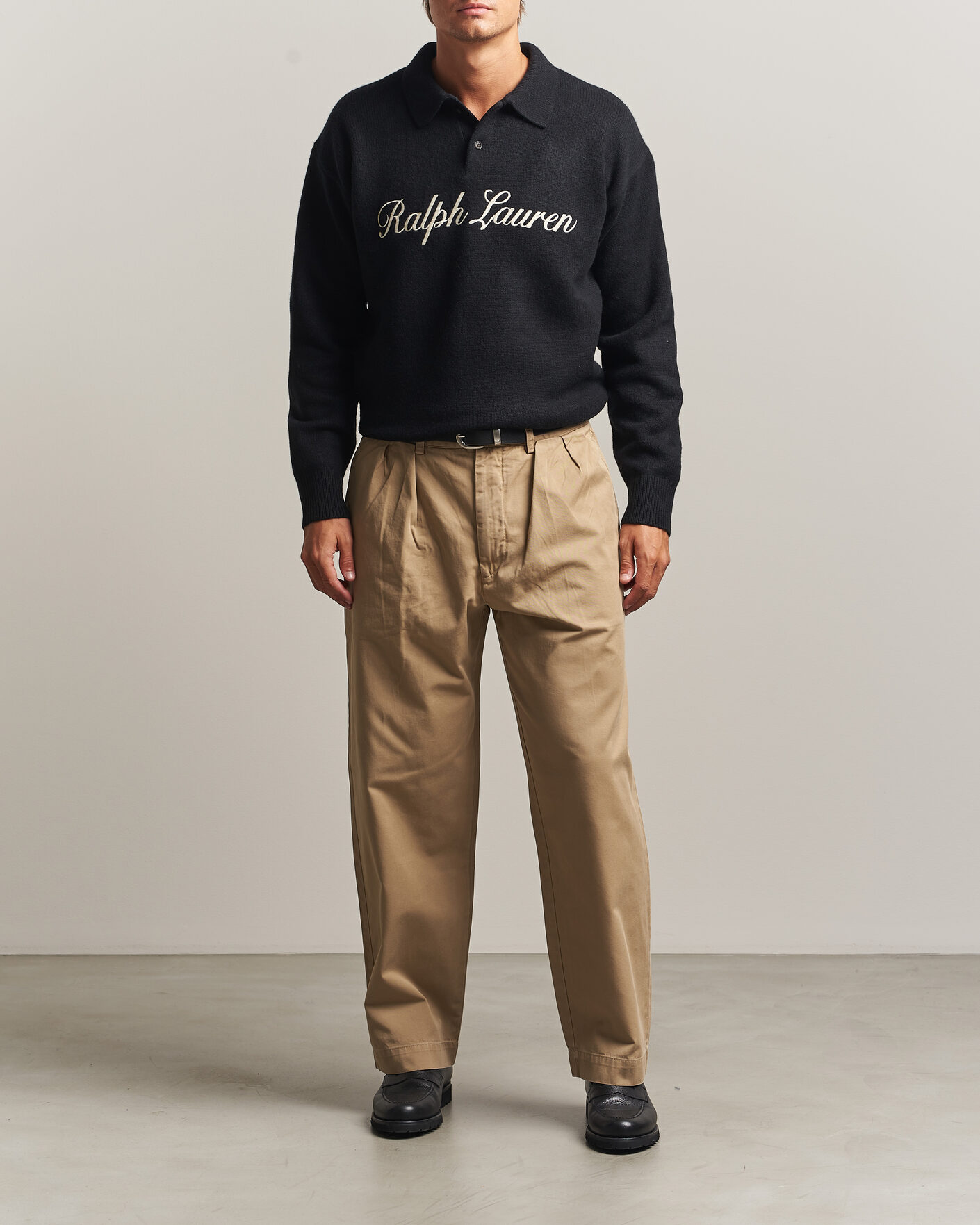 Homme | Pulls Et Tricots | Polo Ralph Lauren | Wool/Alpaca Rugby Sweater Polo Black