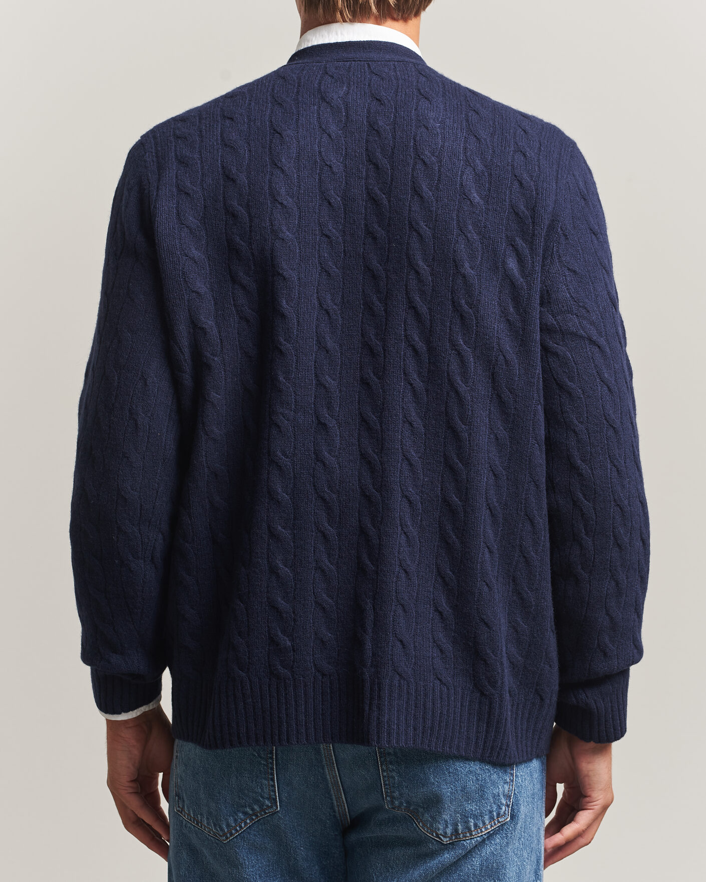 Homme | Pulls Et Tricots | Polo Ralph Lauren | Wool/Cashmere Cable Cardigan Hunter Navy