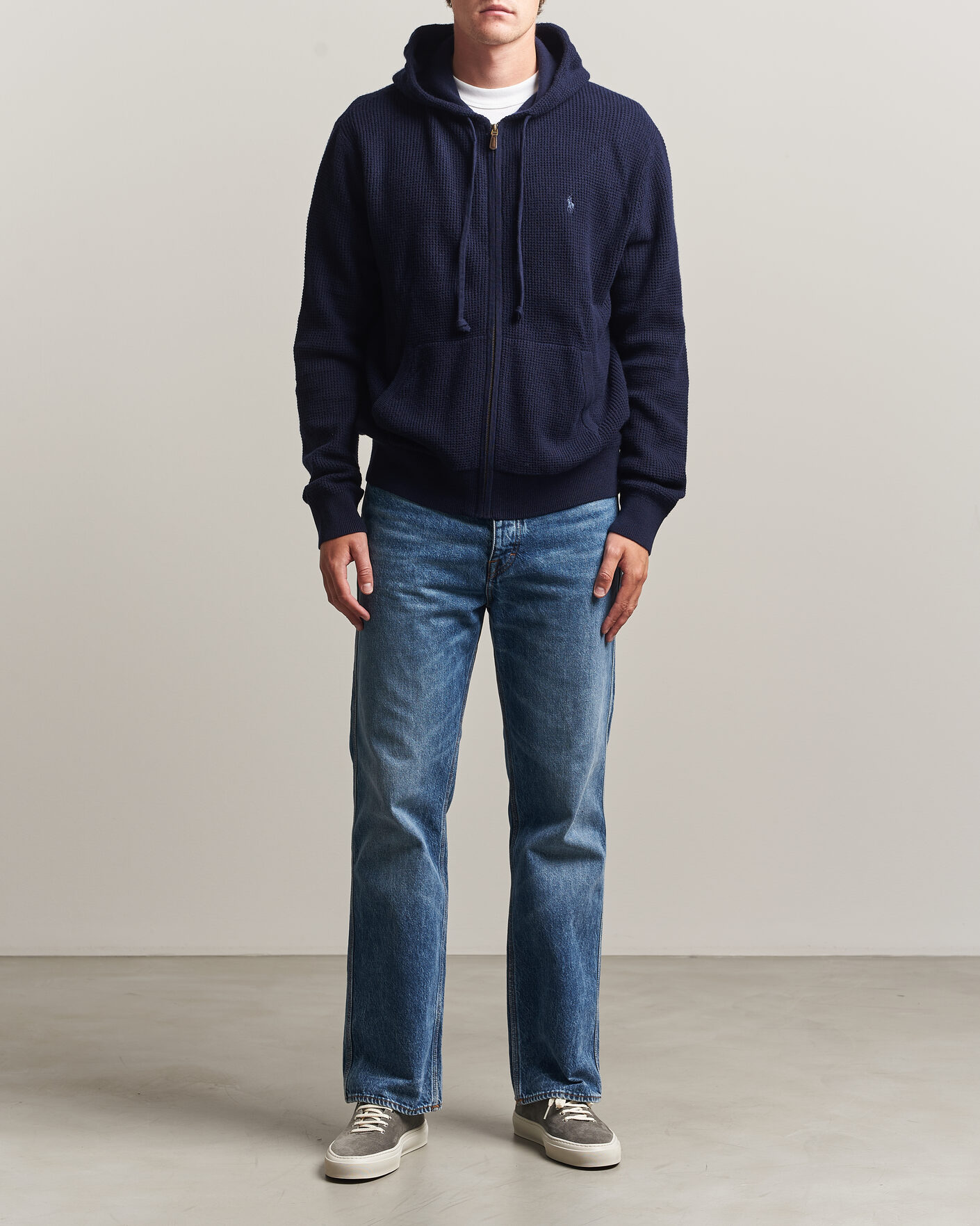 Homme | Pulls Et Tricots | Polo Ralph Lauren | Cotton/Wool Full-Zip Hoodie Hunter Navy