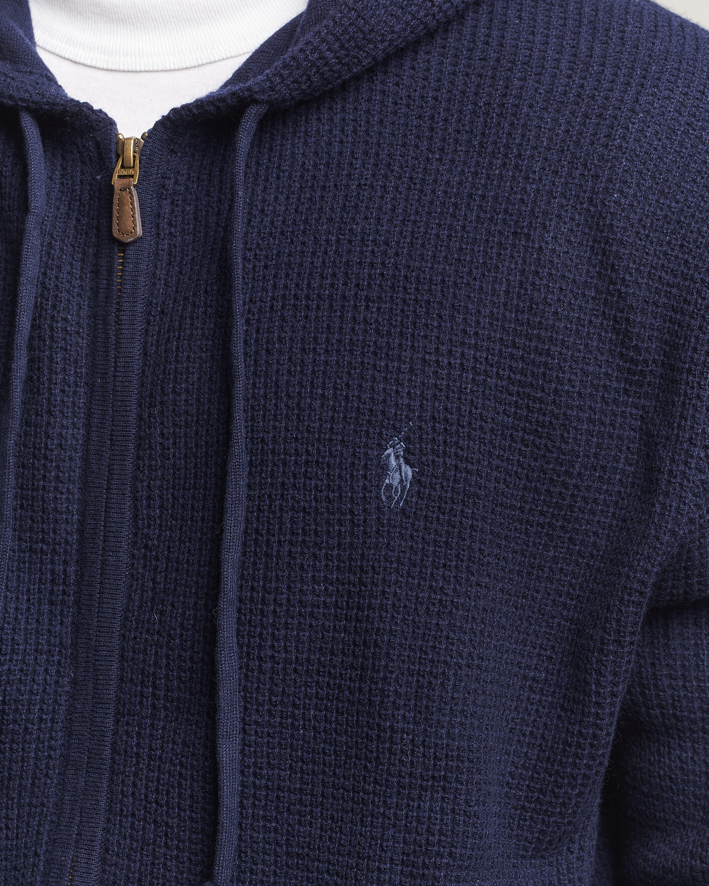 Homme | Pulls Et Tricots | Polo Ralph Lauren | Cotton/Wool Full-Zip Hoodie Hunter Navy