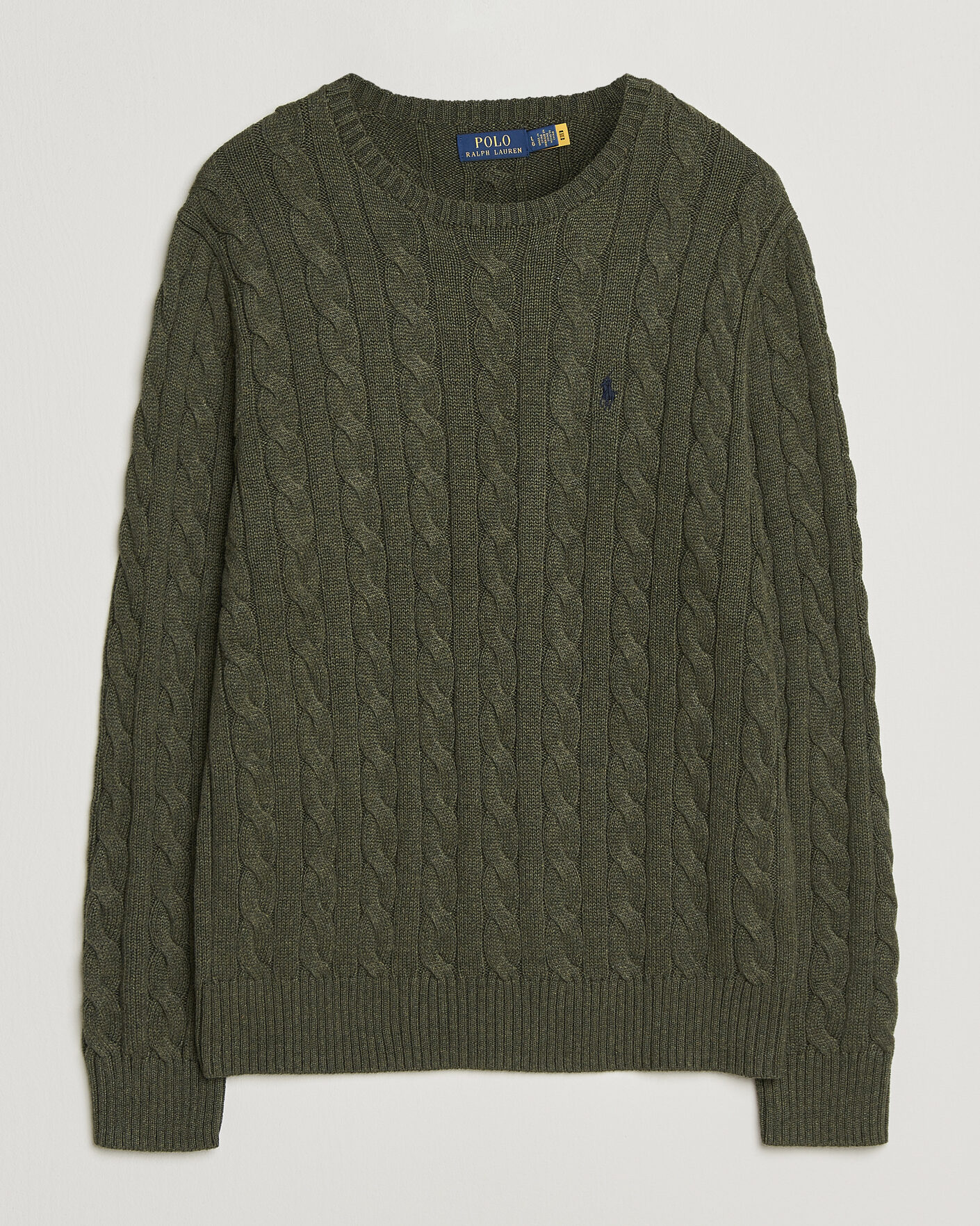 Homme | Pulls Et Tricots | Polo Ralph Lauren | Cotton Cable Pullover  Olive Shrub Heather