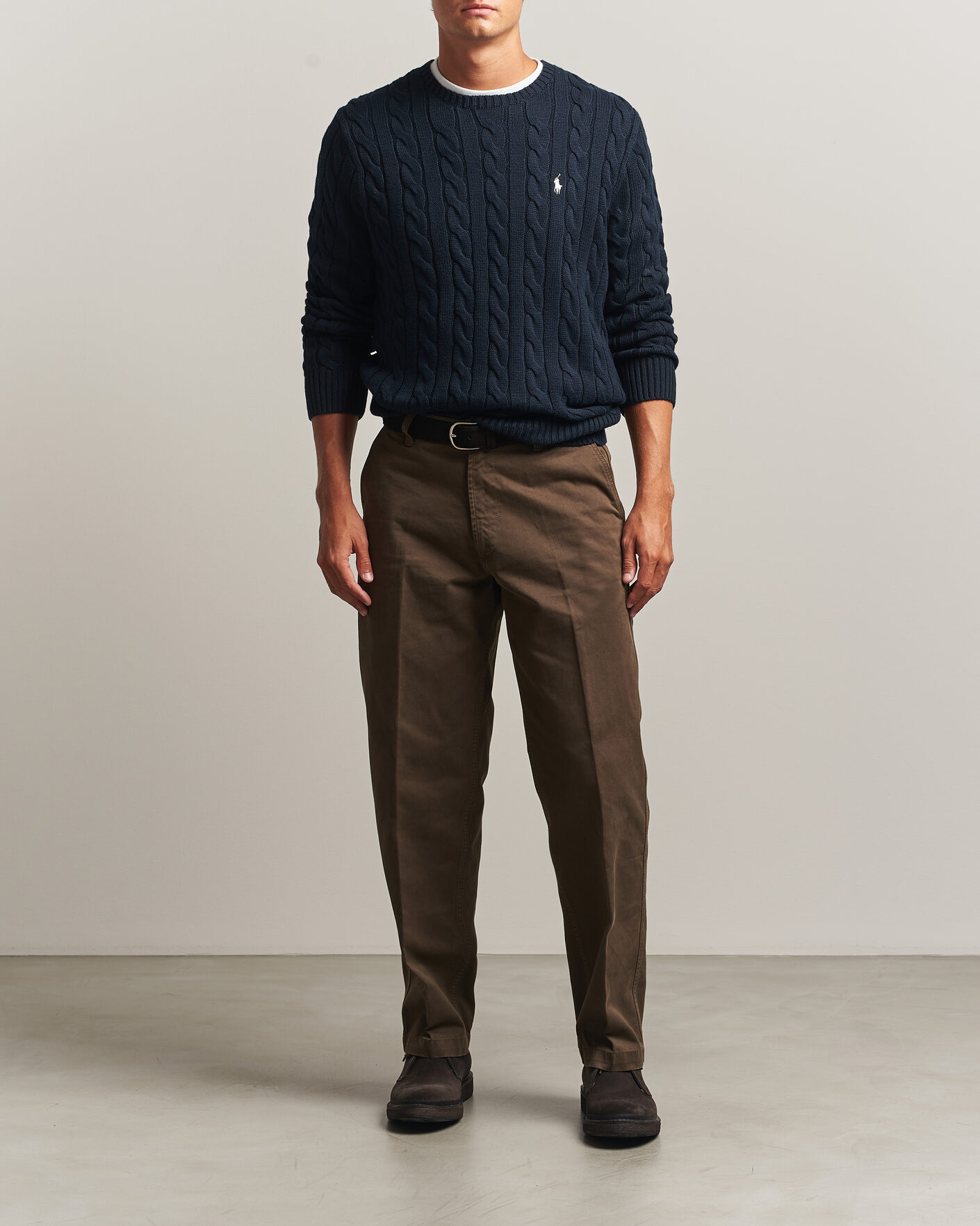 Heren | Truien | Polo Ralph Lauren | Cotton Cable Pullover Hunter Navy