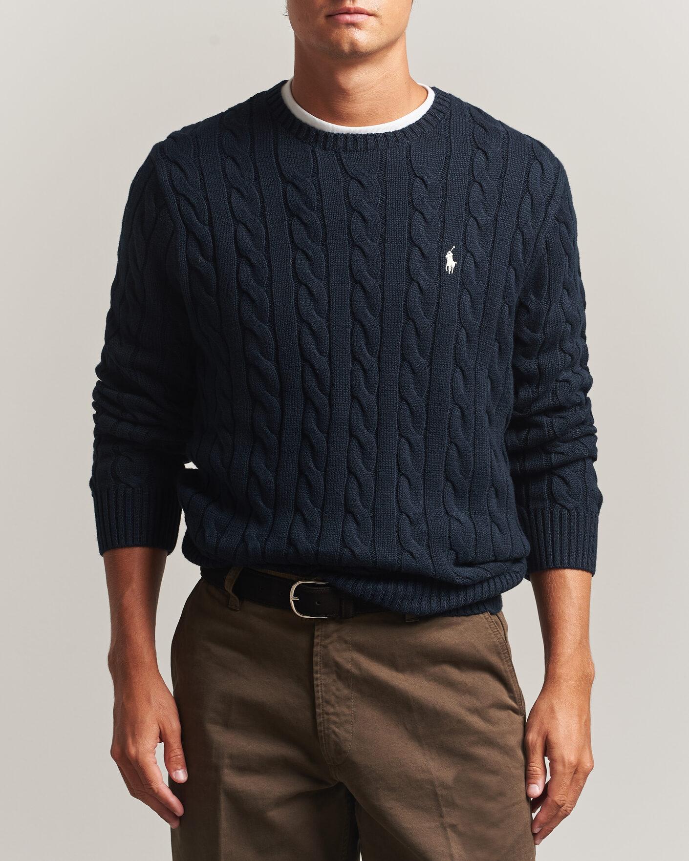 Heren | Truien | Polo Ralph Lauren | Cotton Cable Pullover Hunter Navy