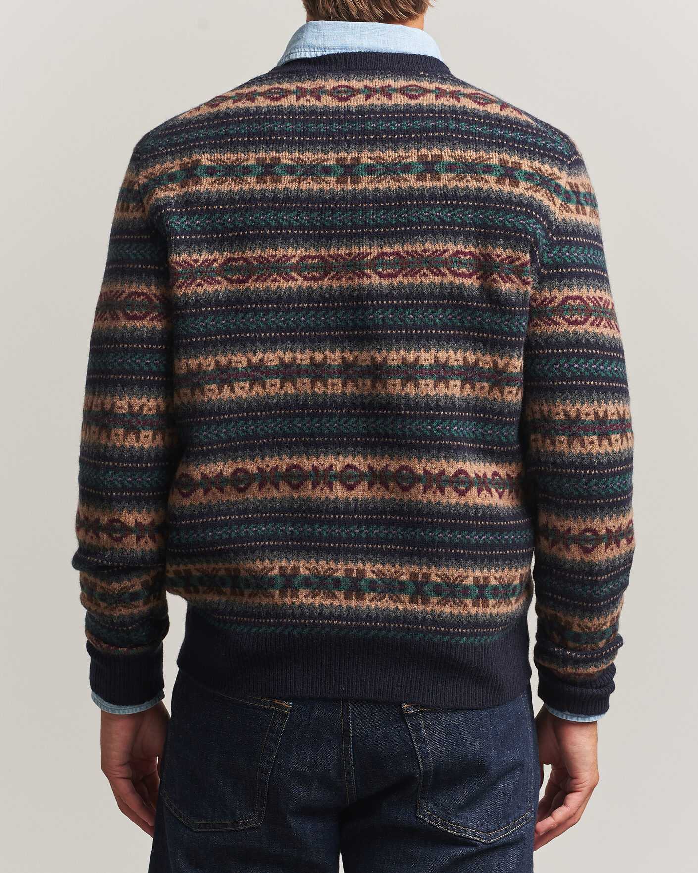 Heren | Truien | Polo Ralph Lauren | Fair Isle Wool Sweater Navy Combo