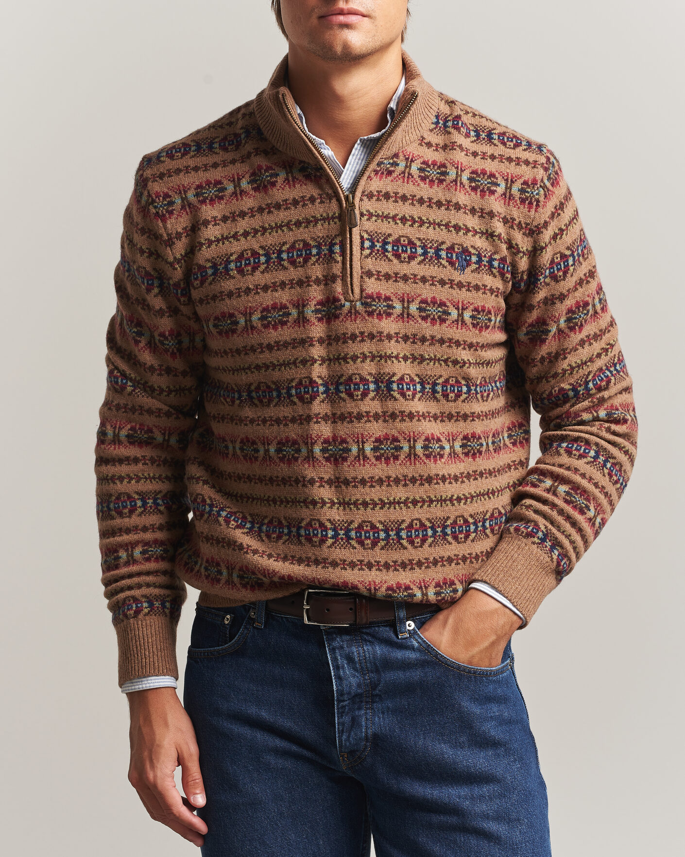 Homme | Pulls Et Tricots | Polo Ralph Lauren | Fair Isle Wool Half-Zip Multi Combo