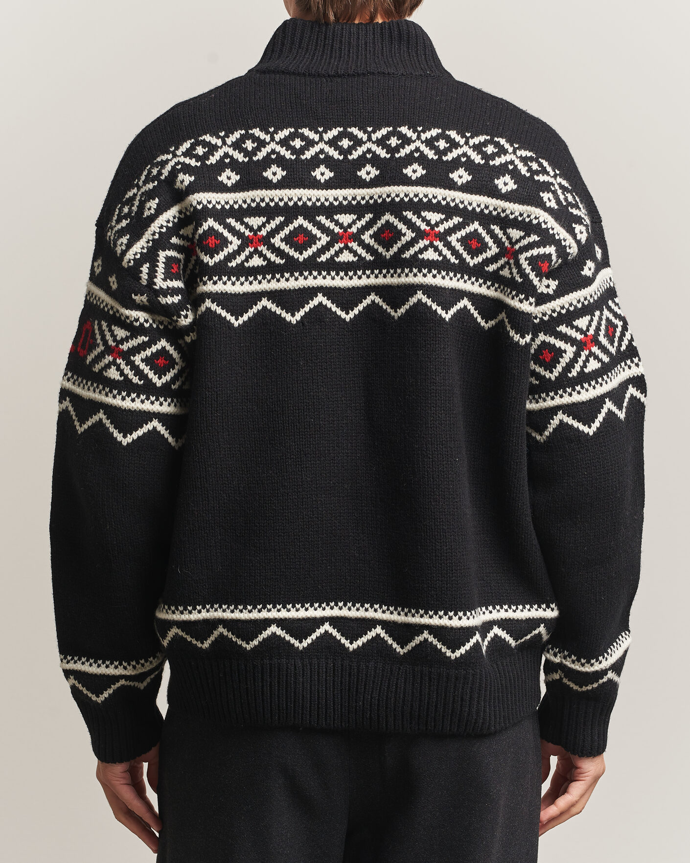Heren | Truien | Polo Ralph Lauren | Wool Cotton Blend Sweater Black Combo