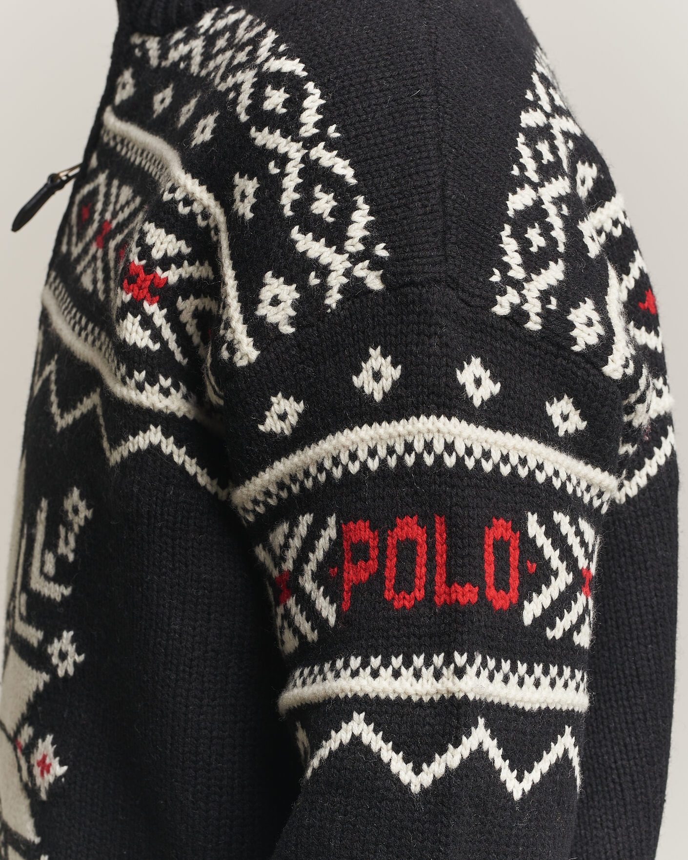 Heren | Truien | Polo Ralph Lauren | Wool Cotton Blend Sweater Black Combo