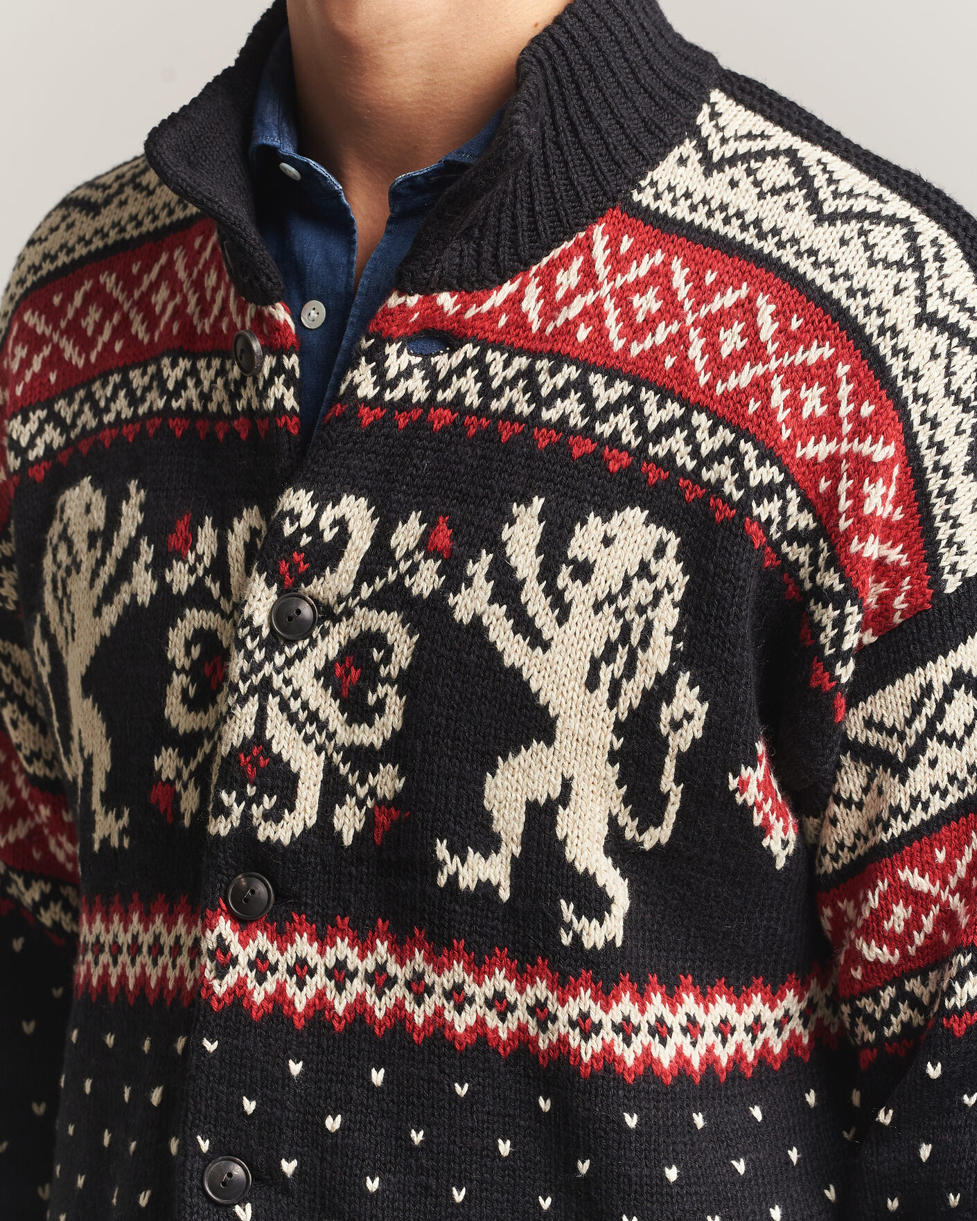 Homme | Pulls Et Tricots | Polo Ralph Lauren | Cotton/Cashmere Cardigan Black Combo