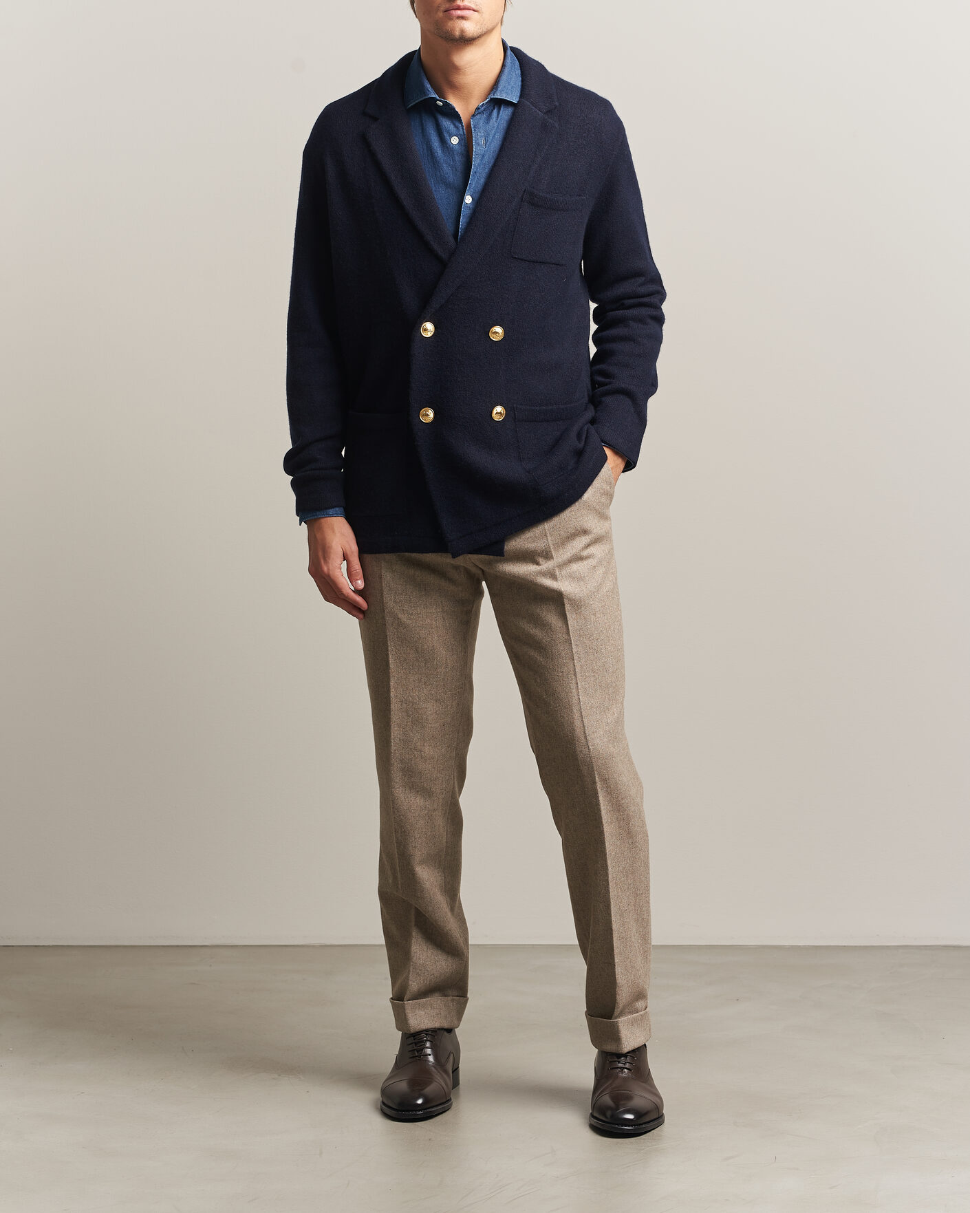 Homme | Pulls Et Tricots | Polo Ralph Lauren | Double Breasted Cashmere Cardigan Aviator Navy