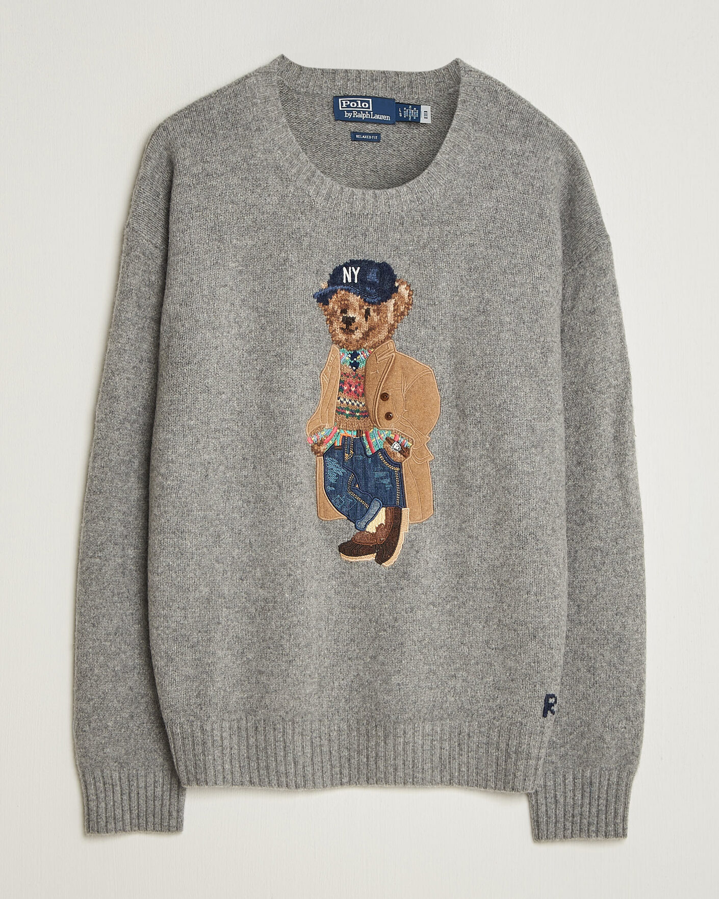 Homme | Pulls Et Tricots | Polo Ralph Lauren | Wool Blend Bear Sweater Grey Combo