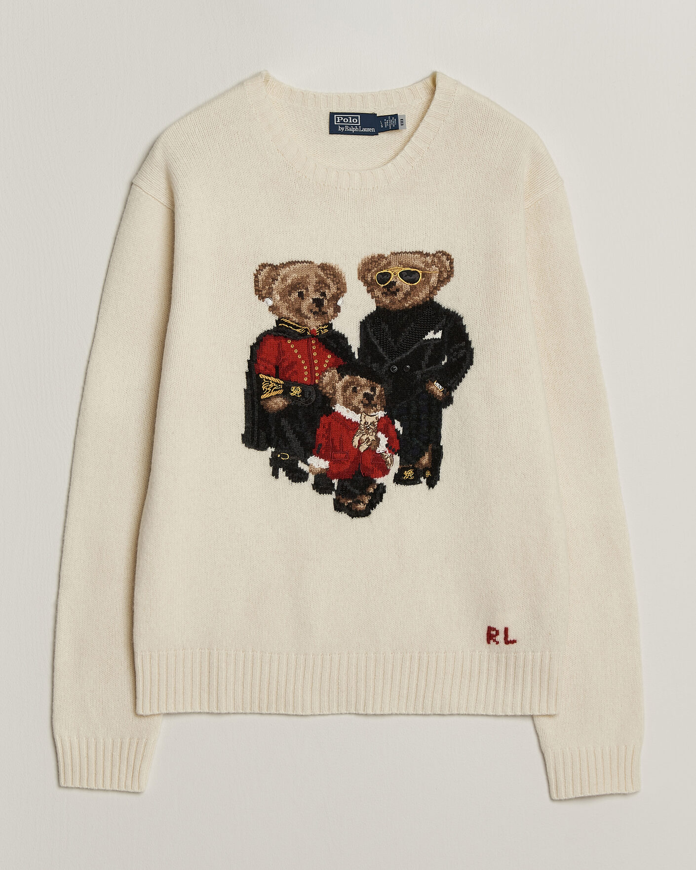 Homme | Pulls Et Tricots | Polo Ralph Lauren | Wool Blend Bear Sweater Authentic Cream