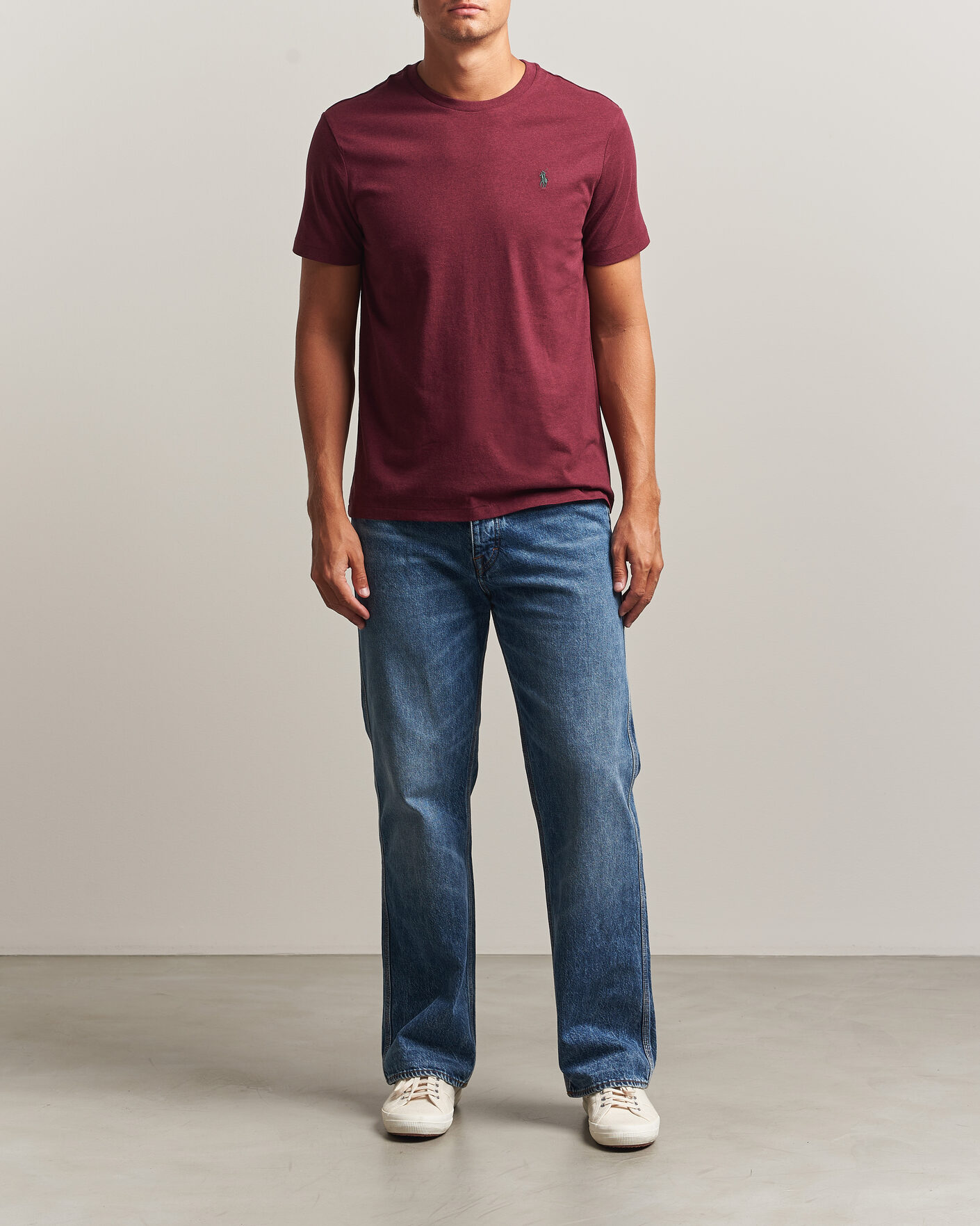 Heren | T-shirts | Polo Ralph Lauren | Custom Slim Fit T-shirt Spring Wine Heather