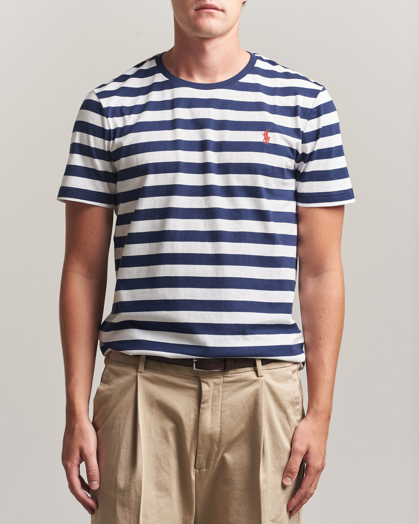 Heren | T-shirts | Polo Ralph Lauren | Custom Slim Fit Striped T-Shirt Newport Navy