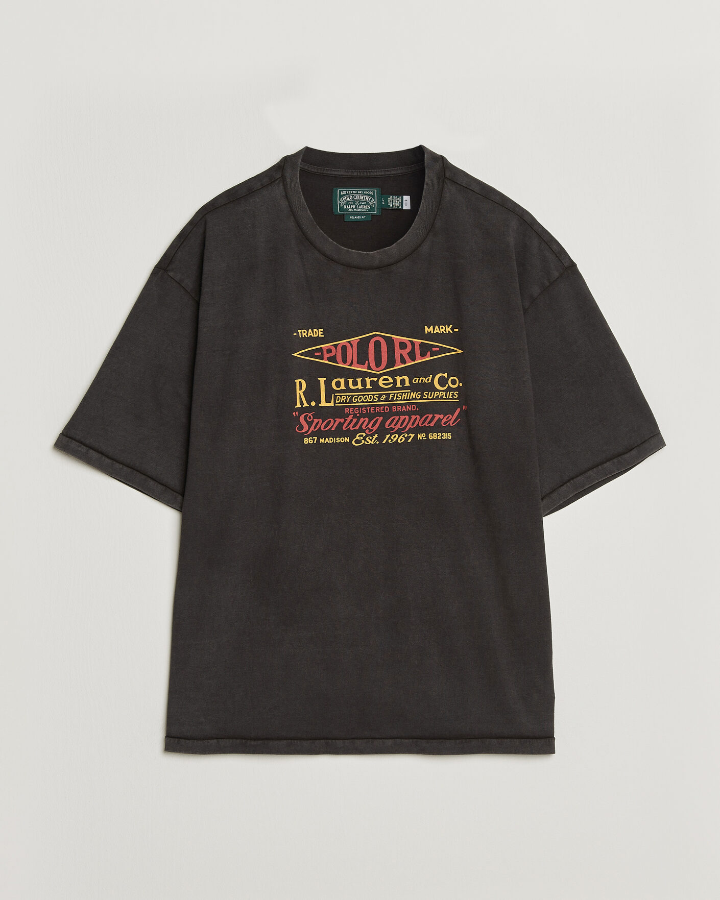 Homme | T-shirts | Polo Ralph Lauren | Relaxed Fit Print T-Shirt Polo Black