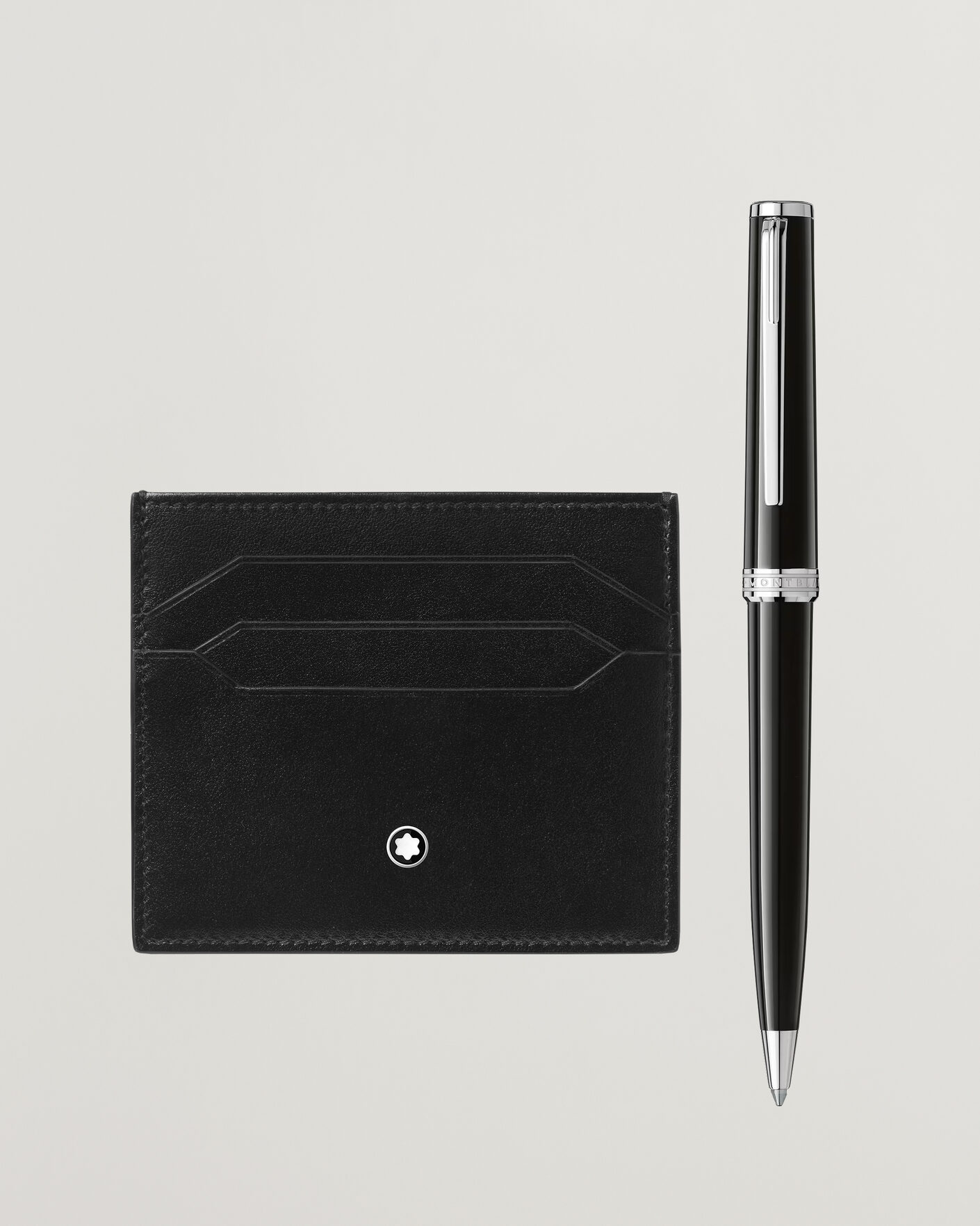 Heren | Pennen | Montblanc | SET BP PIX Black + MST Card Holder 6C Bk
