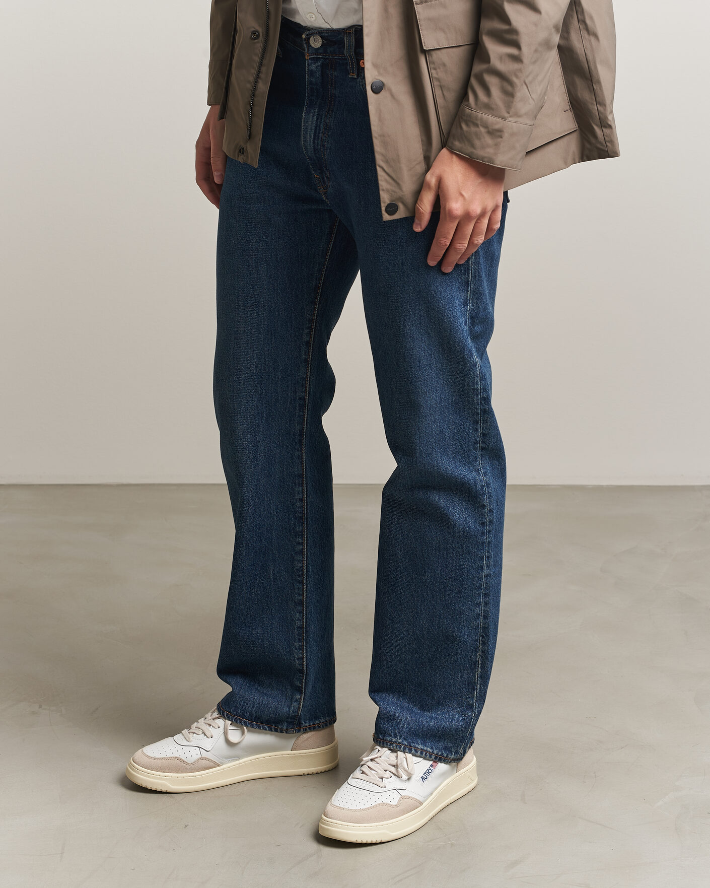 Heren | Sneakers | Autry | Medalist Low Leather/Suede Sneaker White/Lion