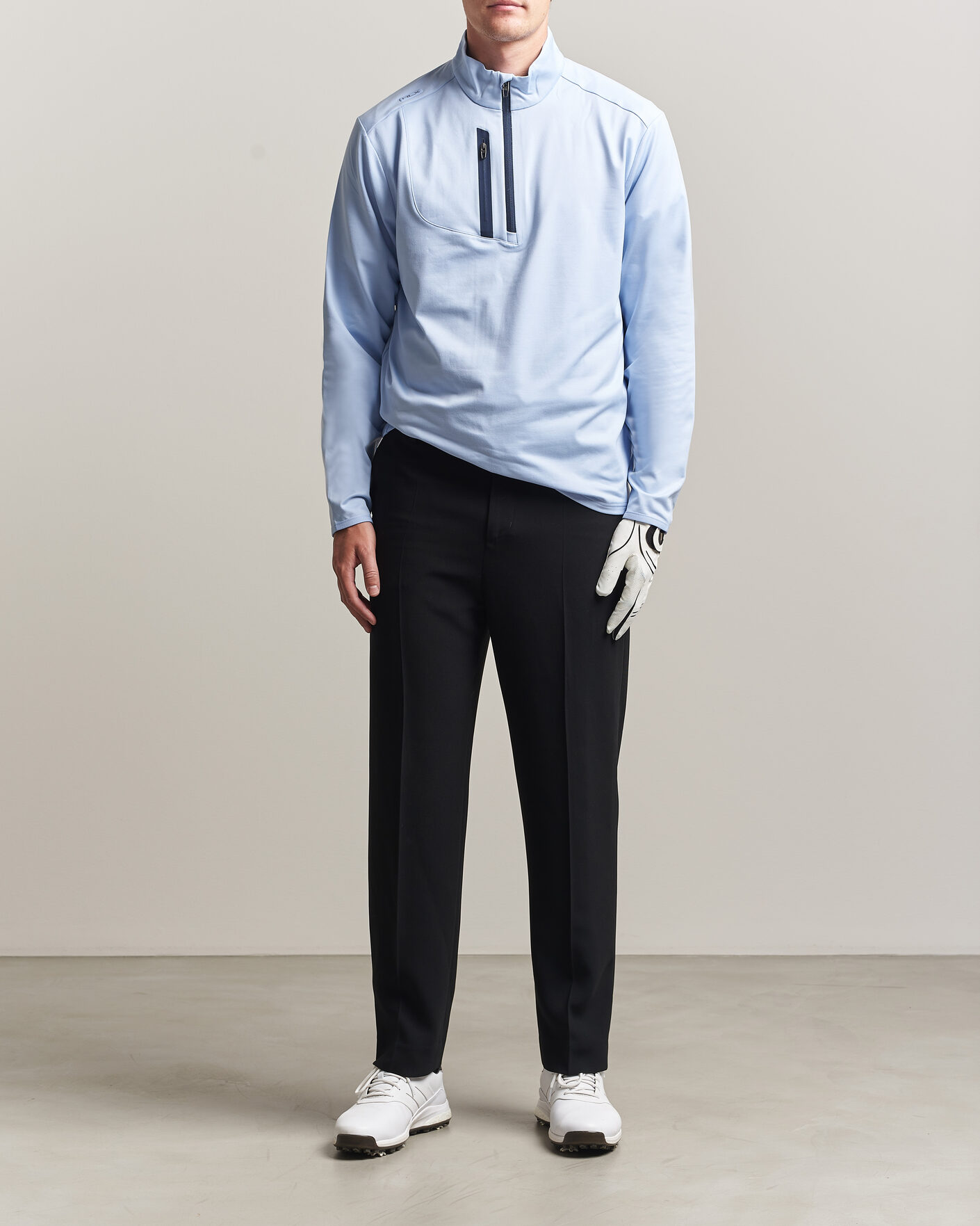 Homme | Vêtements de golf | Polo Ralph Lauren | Luxury Jersey Half Zip Pebble Blue