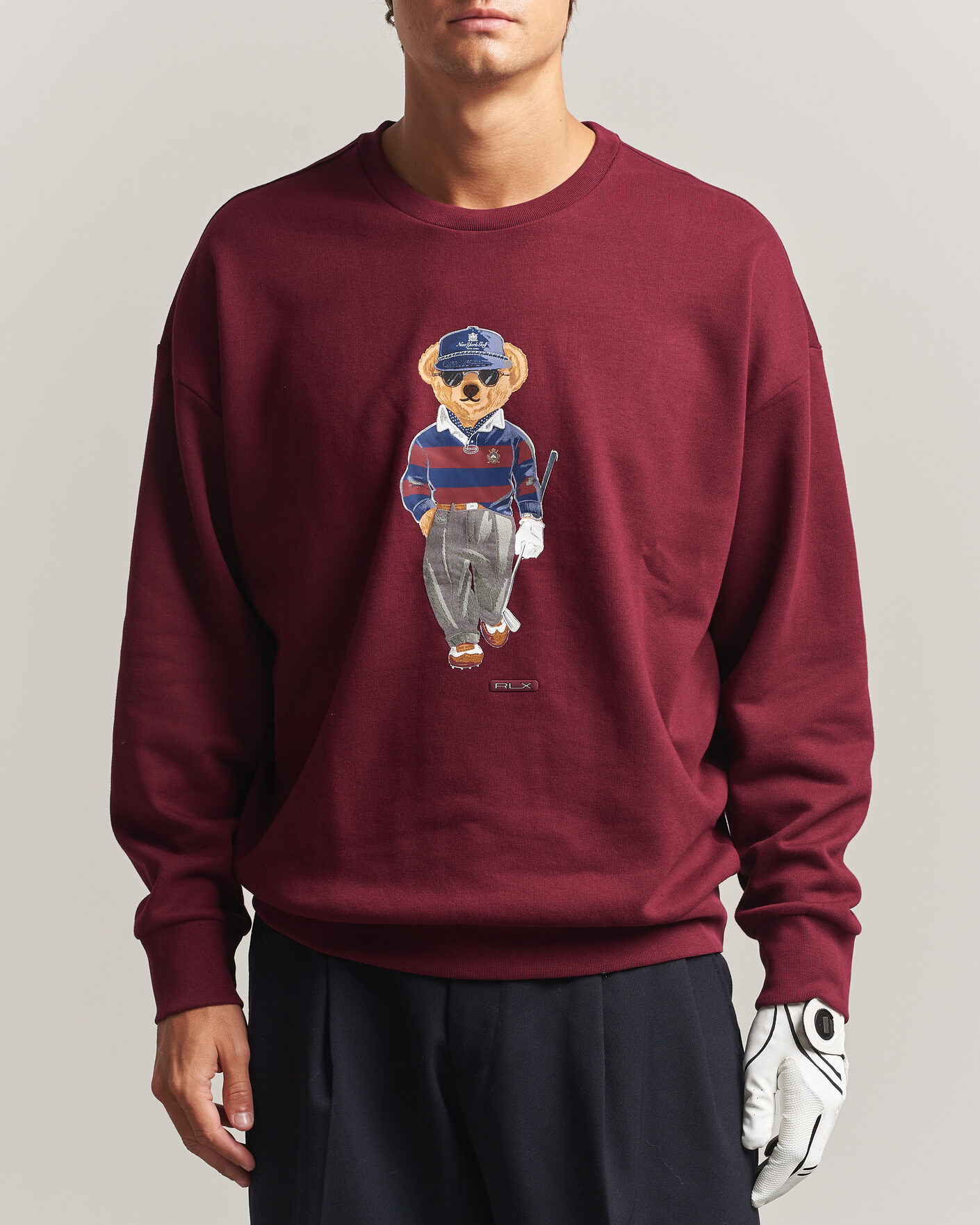 Homme | Pulls Et Tricots | RLX Ralph Lauren | Polo Ralph Lauren Magic Fleece Bear Sweatshirt Classic Wine
