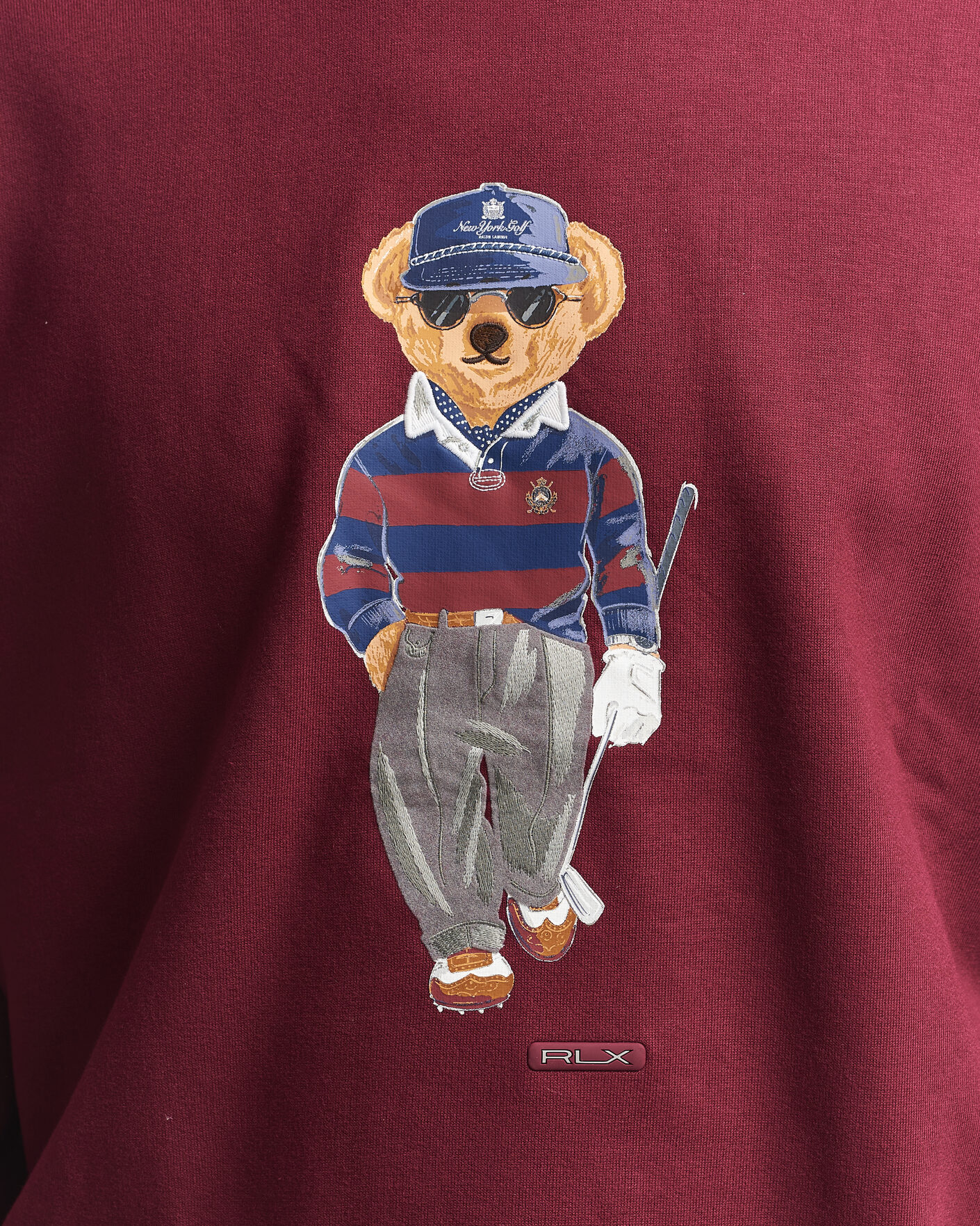 Homme | Pulls Et Tricots | RLX Ralph Lauren | Polo Ralph Lauren Magic Fleece Bear Sweatshirt Classic Wine