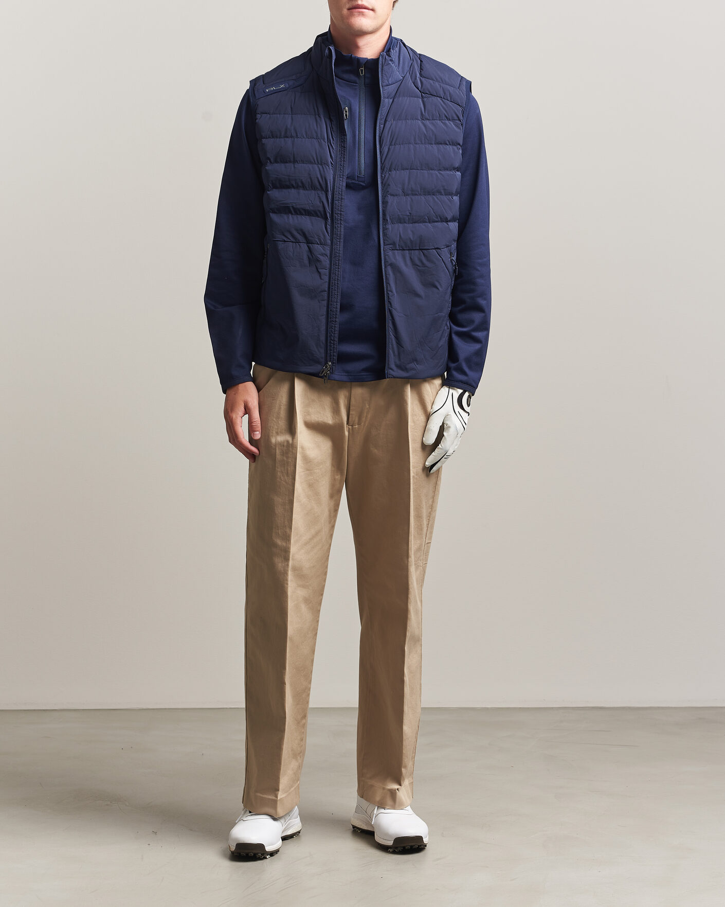 Heren | Truien | RLX Ralph Lauren | Full Zip Golf Vest Refined Navy