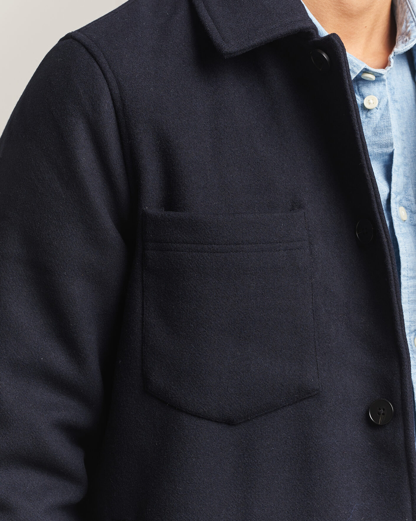Homme | Manteaux Et Vestes | Samsøe Samsøe | Pally Padded Shirt Jacket Salute Navy