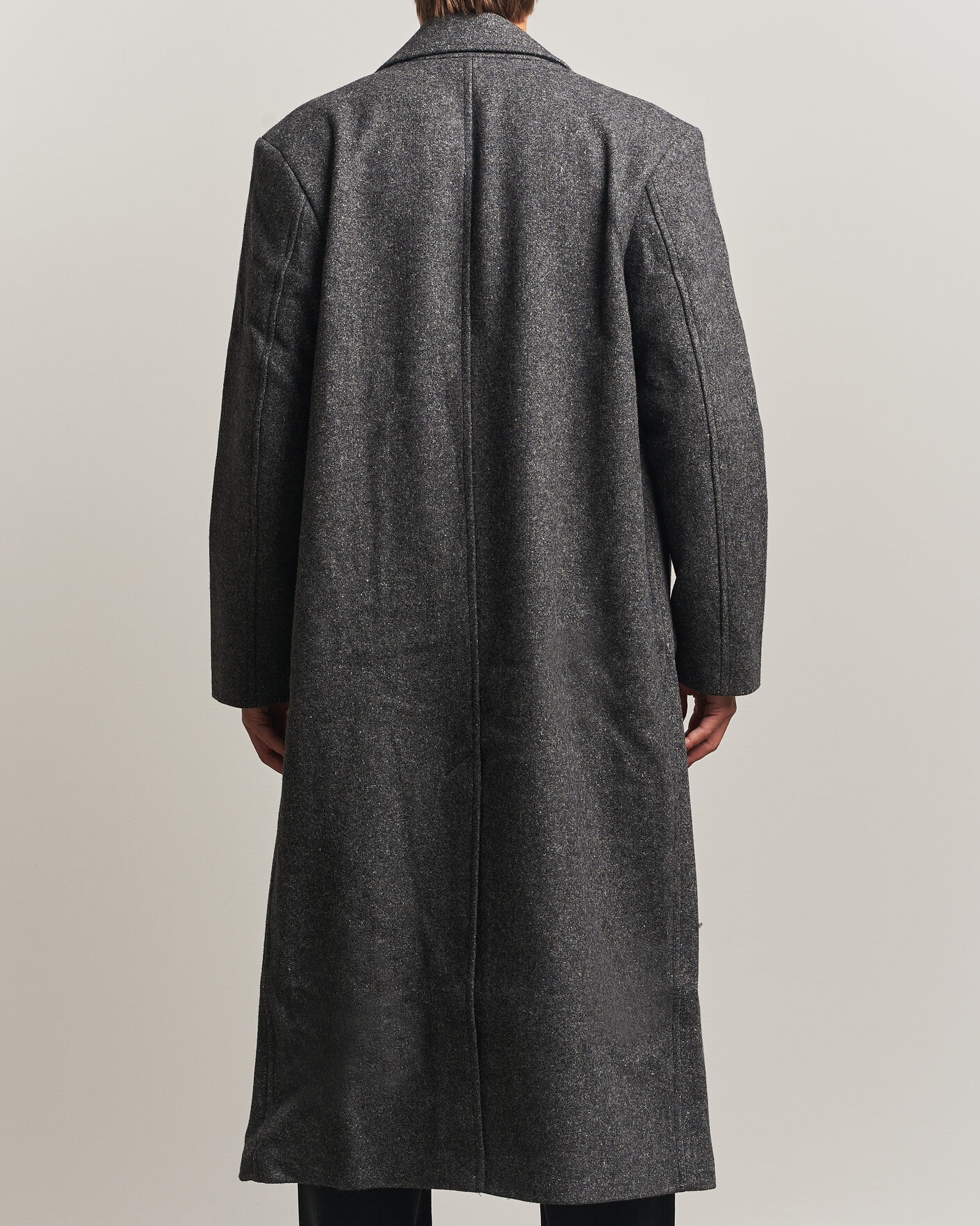 Homme | Manteaux Et Vestes | Samsøe Samsøe | Vince Wool Double Breasted Coat Dark Grey Melange