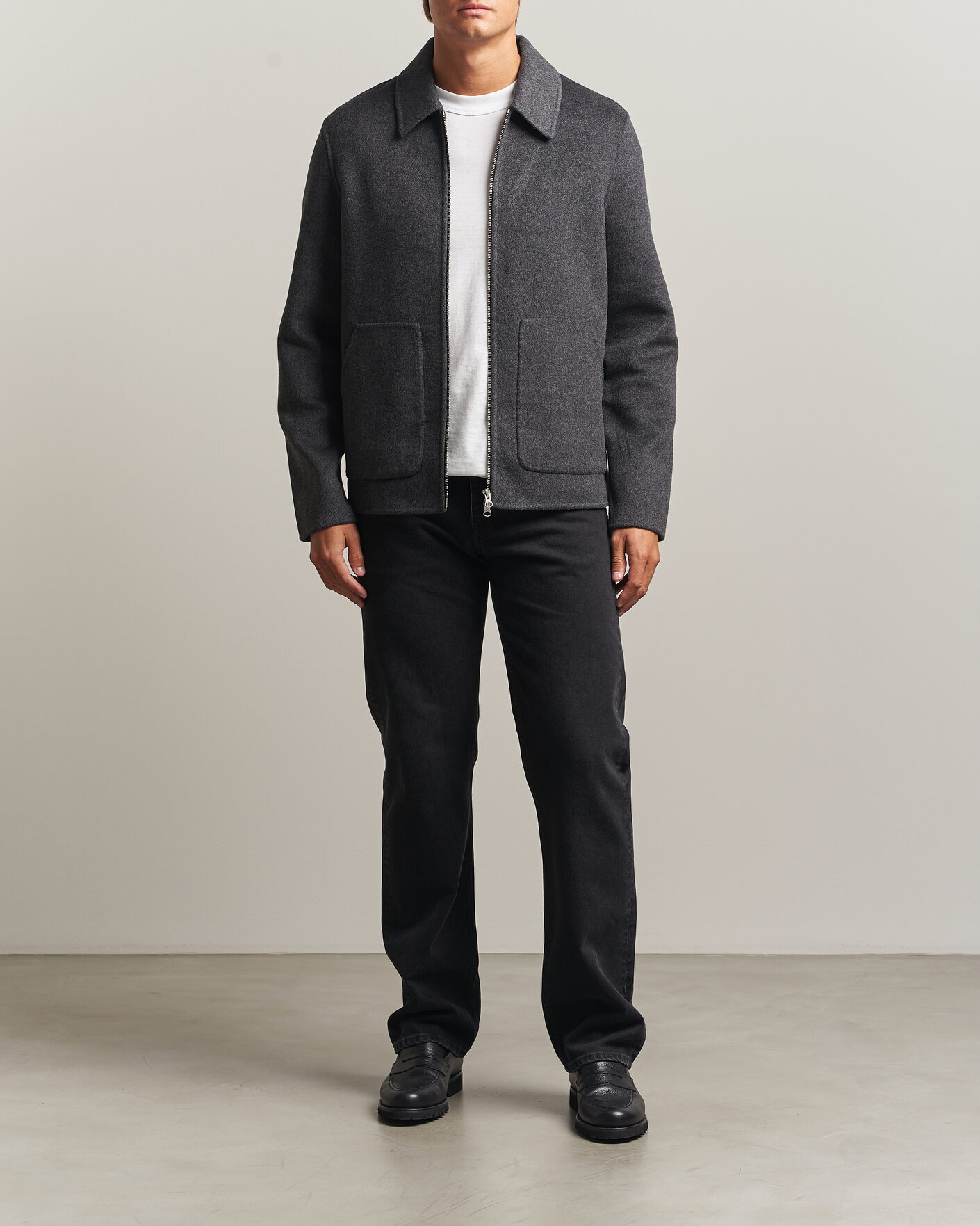 Homme | Manteaux Et Vestes | Samsøe Samsøe | Paulo Wool Shirt Jacket Dark Grey Melange