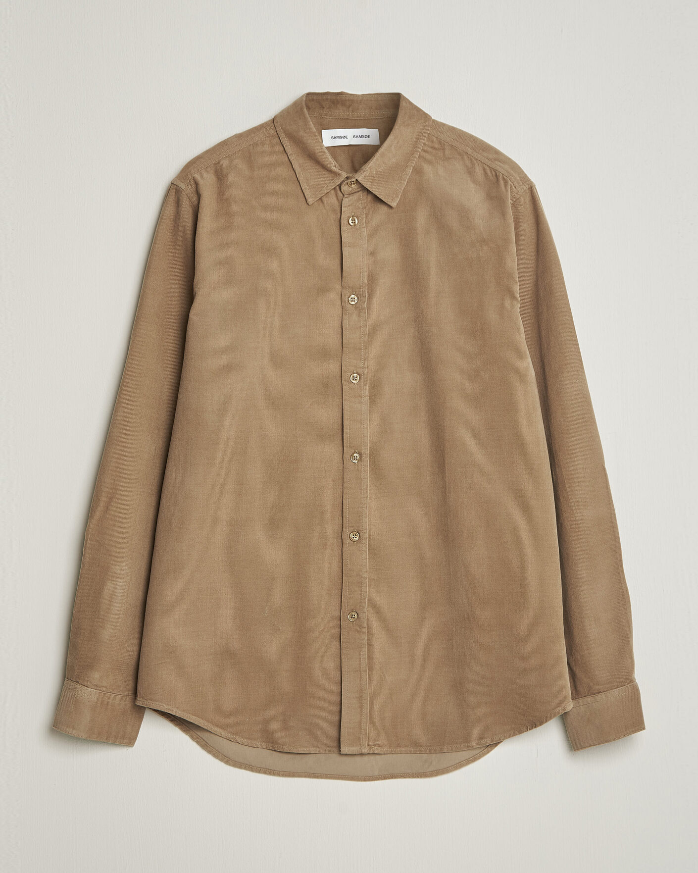 Homme | Chemises | Samsøe Samsøe | Liam Baby Cord Shirt Lead Gray