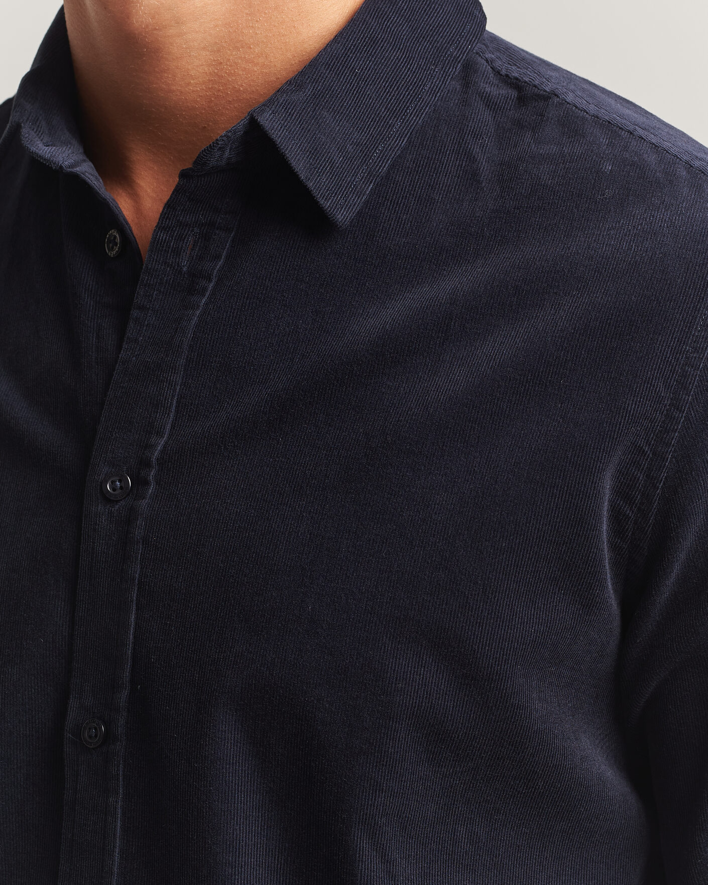 Homme | Chemises | Samsøe Samsøe | Liam Baby Cord Shirt Salute Navy