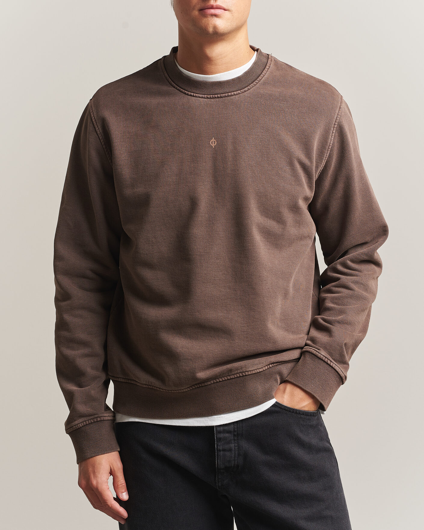 Homme | Pulls Et Tricots | Samsøe Samsøe | Ollie Washed Crew Neck Sweatshirt Delicioso