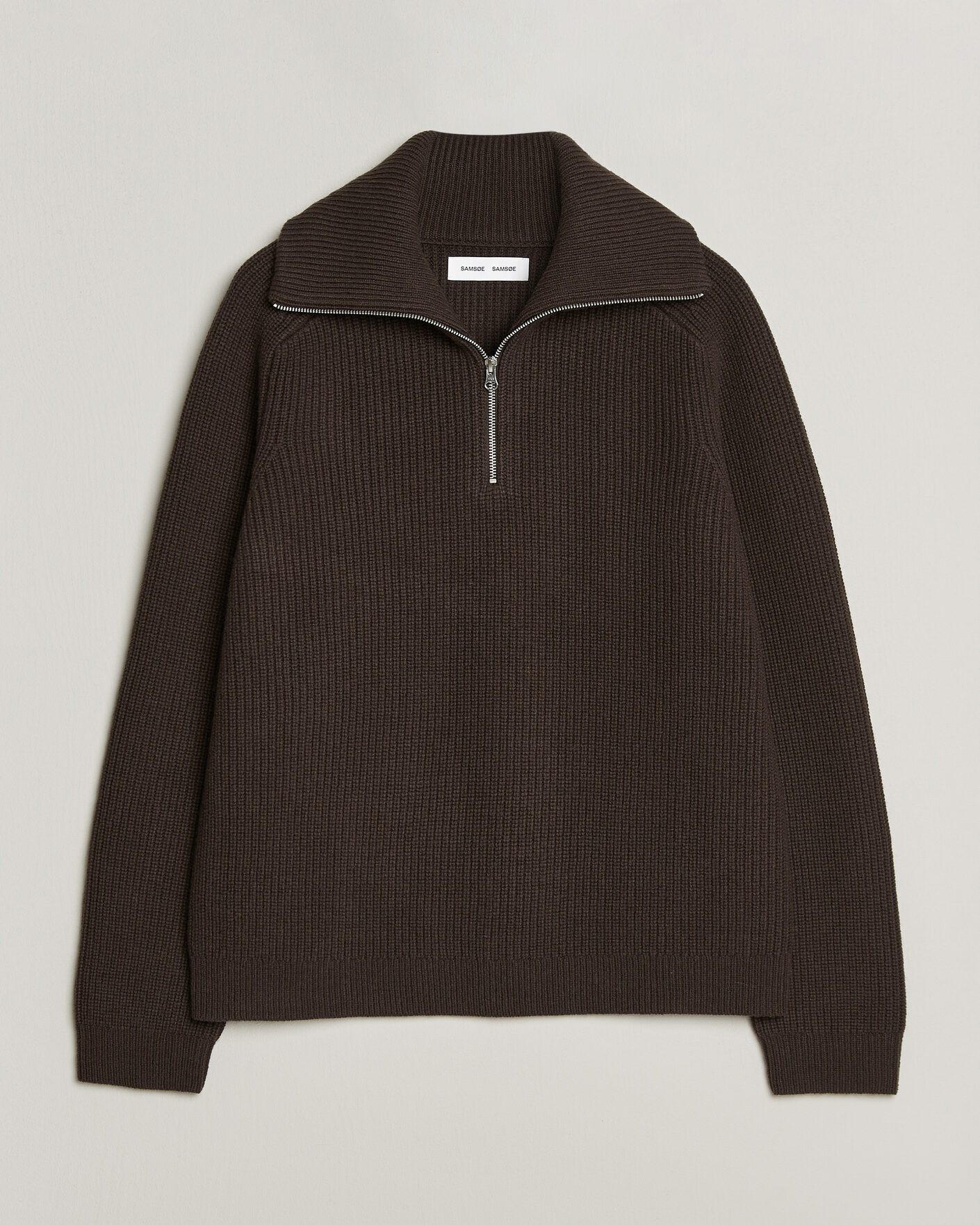 Heren | Truien | Samsøe Samsøe | Rick Wool Heavy Knitted Half Zip Delicioso