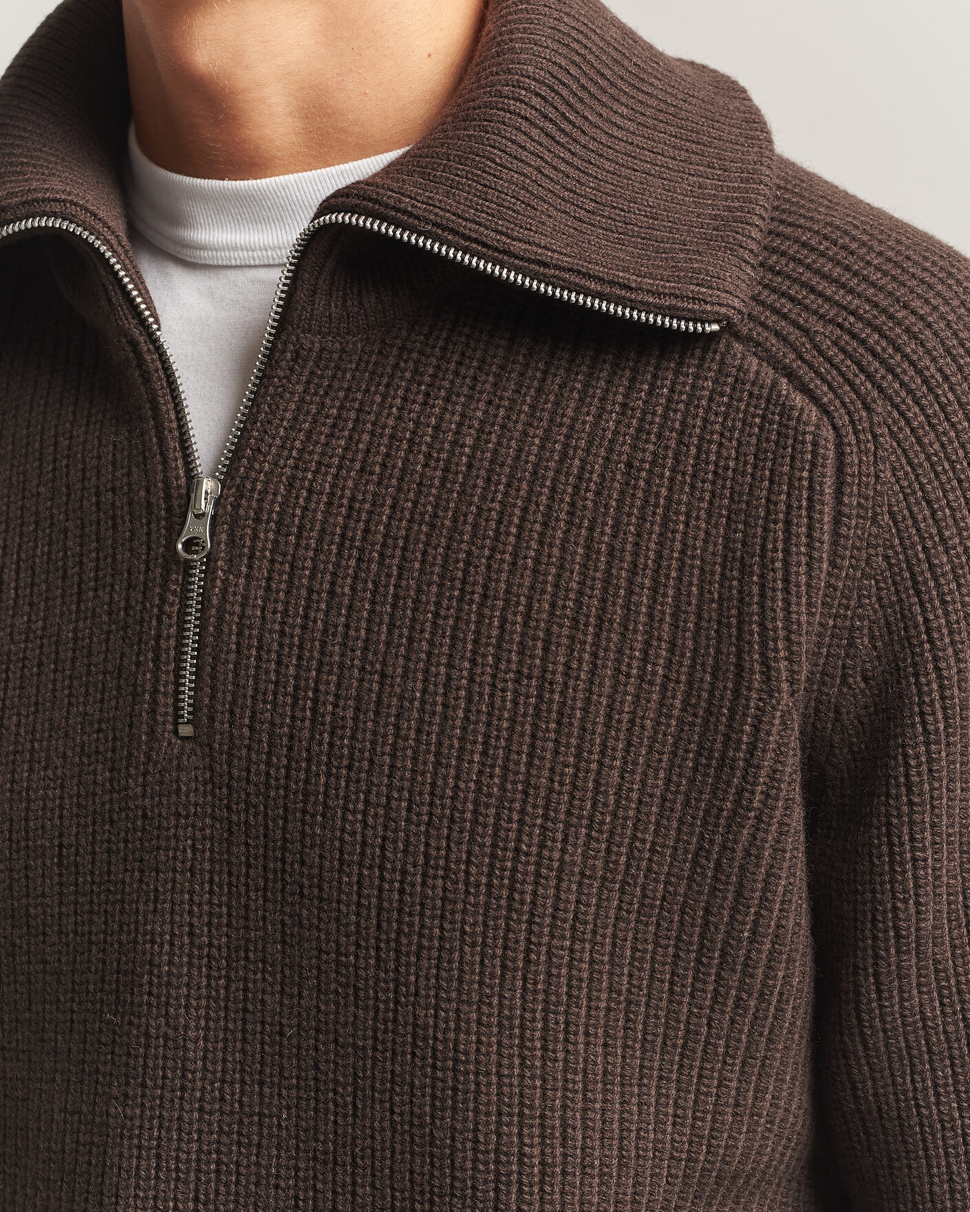 Heren | Truien | Samsøe Samsøe | Rick Wool Heavy Knitted Half Zip Delicioso