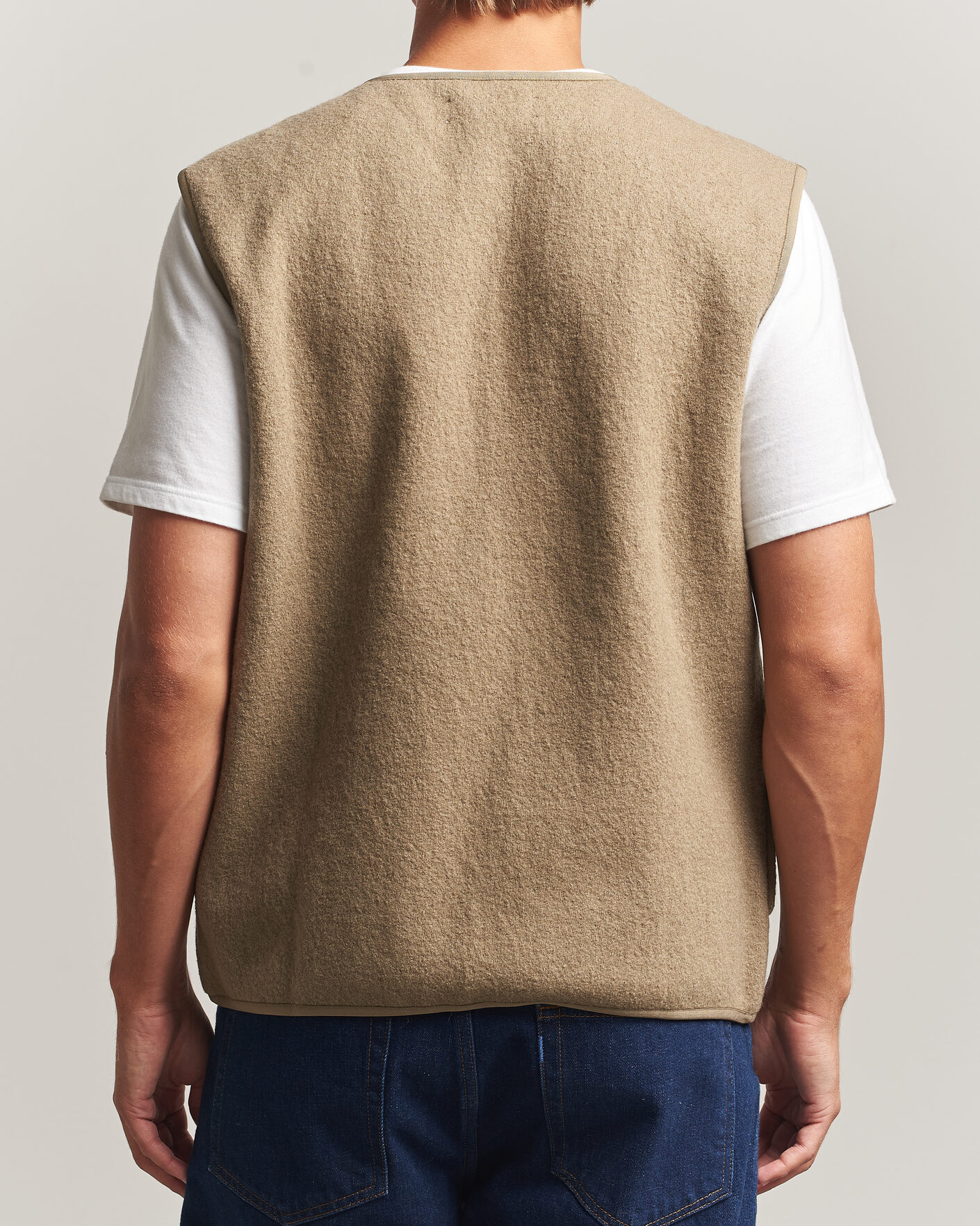 Heren | Truien | Samsøe Samsøe | Hannes Boiled Wool Vest Lead Gray