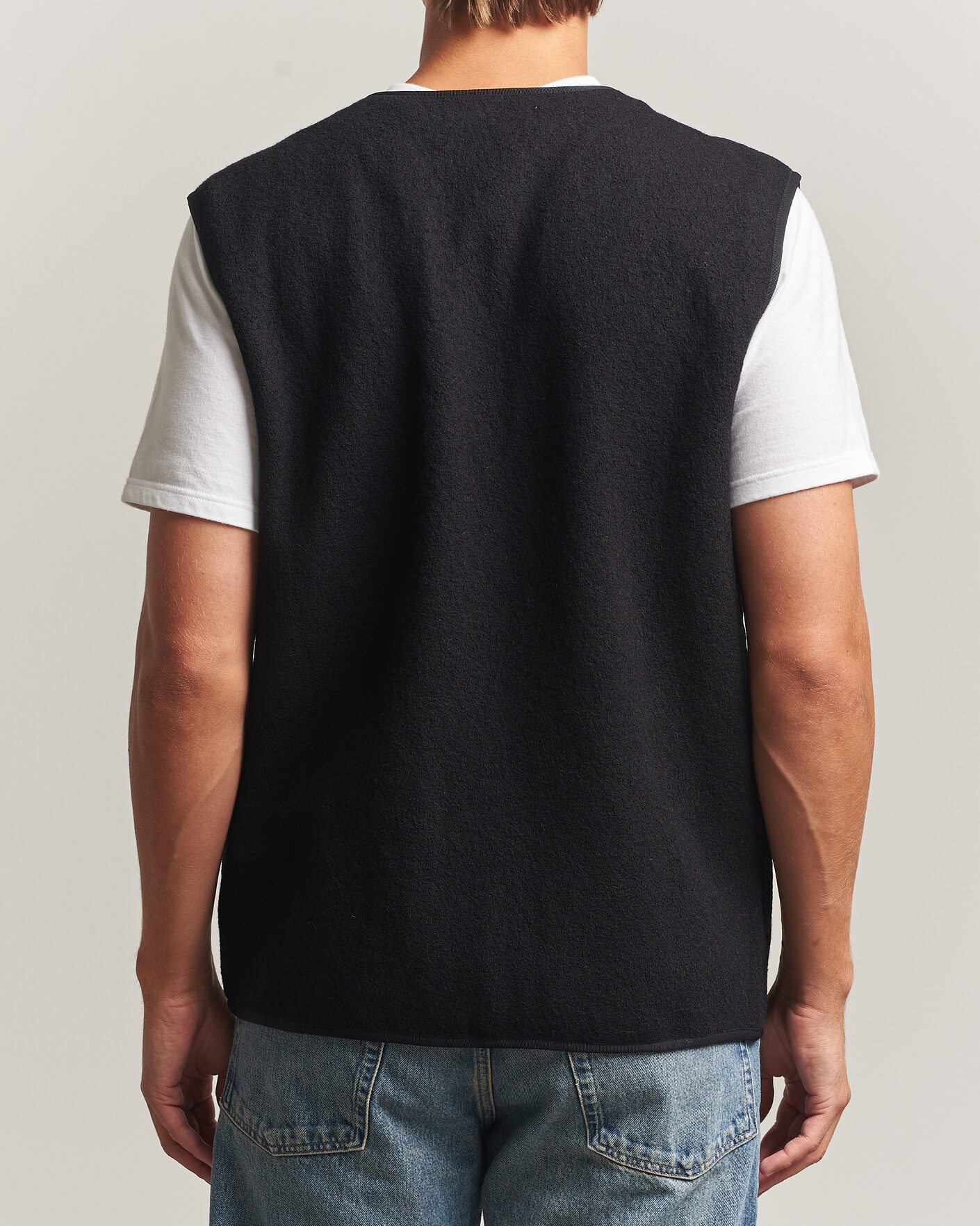 Homme | Pulls Et Tricots | Samsøe Samsøe | Hannes Boiled Wool Vest Black