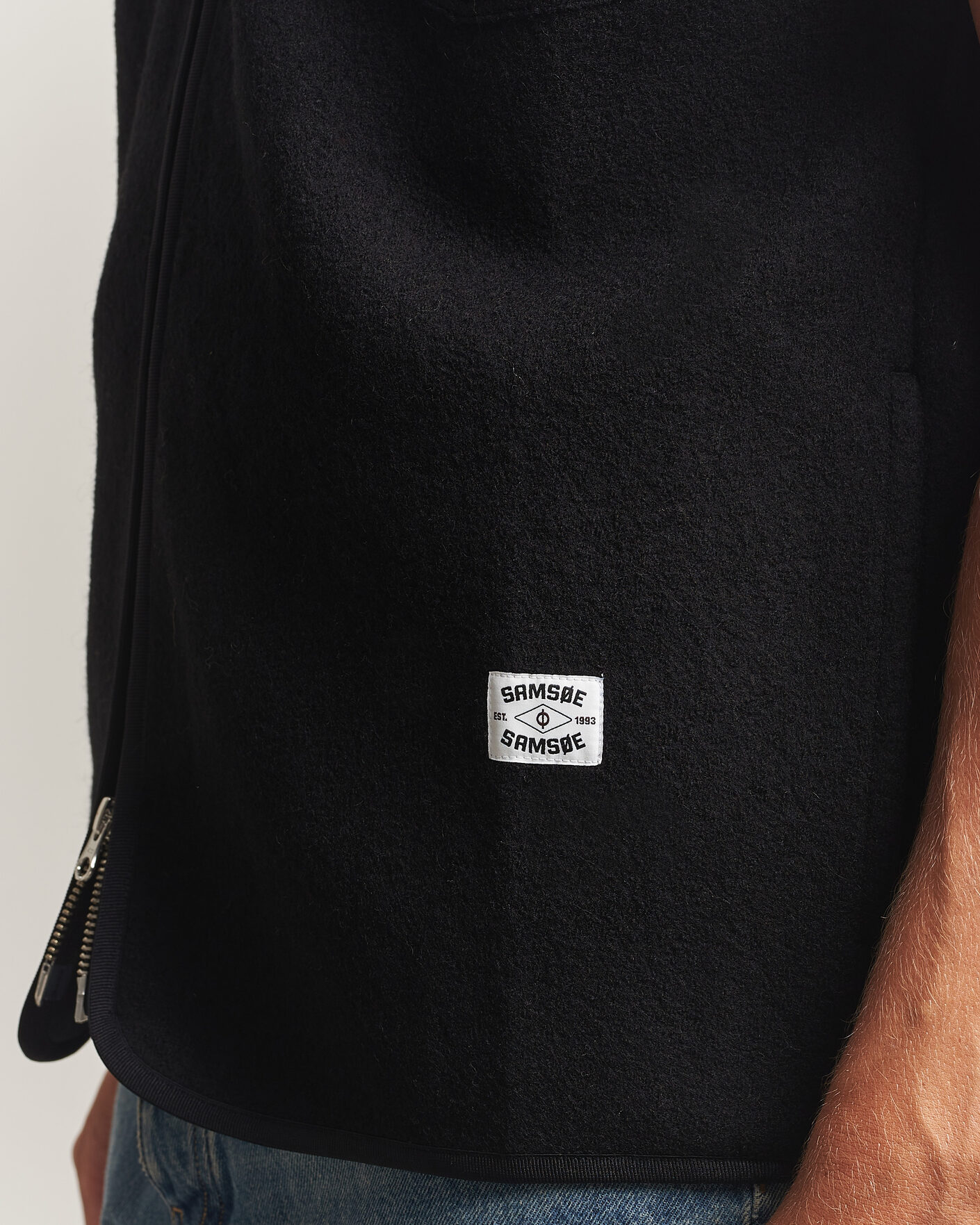 Homme | Pulls Et Tricots | Samsøe Samsøe | Hannes Boiled Wool Vest Black