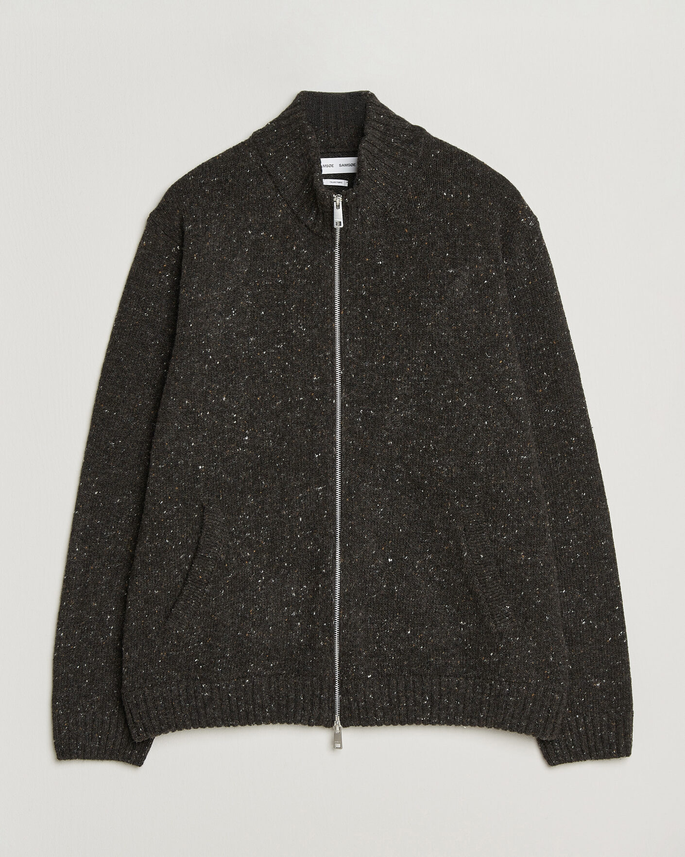 Homme | Pulls Et Tricots | Samsøe Samsøe | Nate Donegal Wool Knitted Full Zip Delicioso