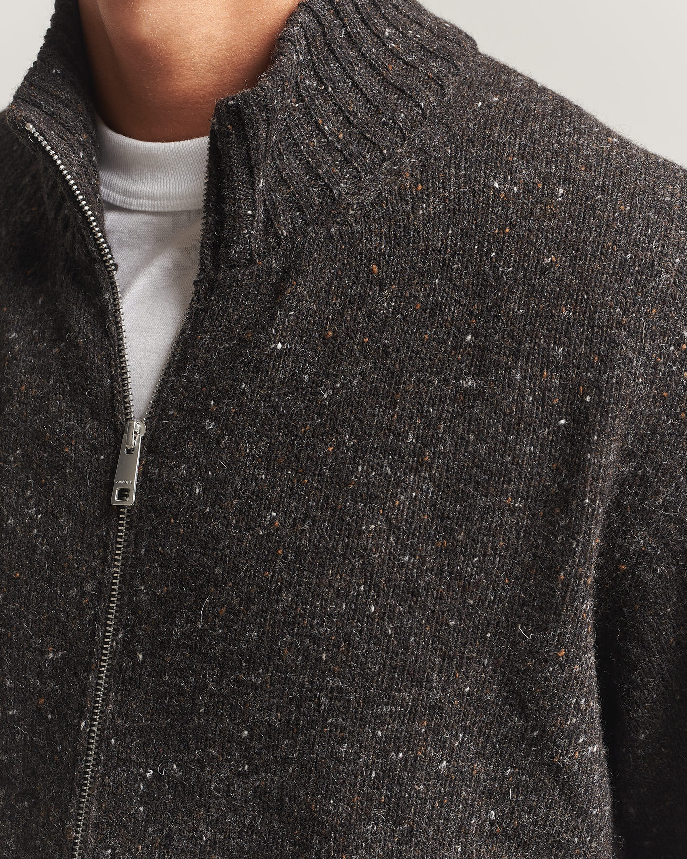 Homme | Pulls Et Tricots | Samsøe Samsøe | Nate Donegal Wool Knitted Full Zip Delicioso