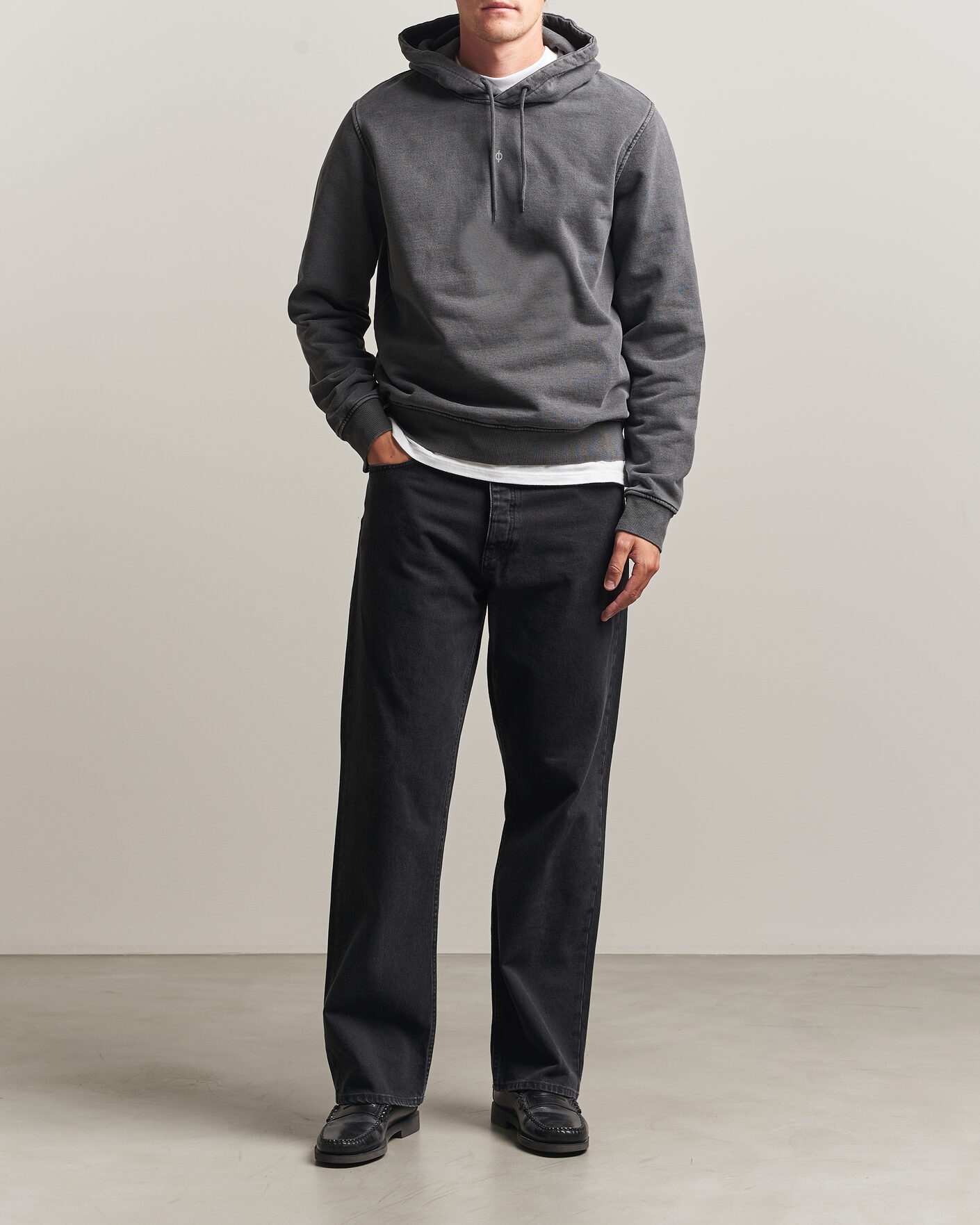 Heren | Truien | Samsøe Samsøe | Ollie Washed Hoodie Black