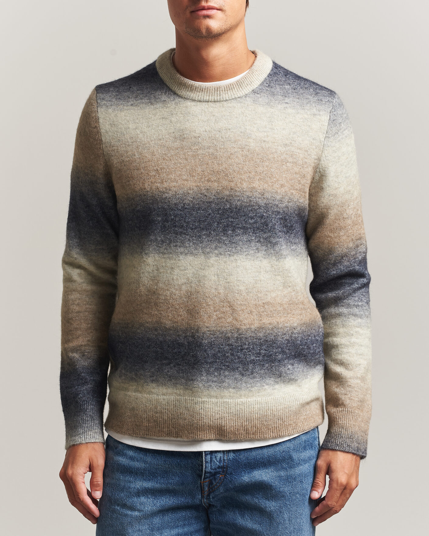 Homme | Pulls Et Tricots | Samsøe Samsøe | Aiden Wool/Alpaca Knitted Striped Sweater Multi