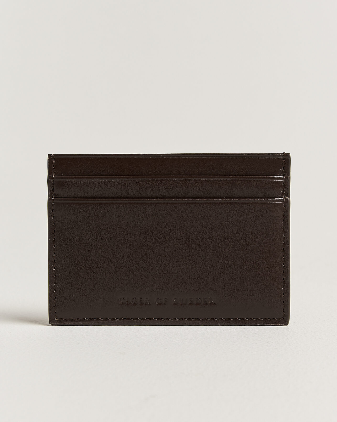 Homme | Portefeuilles | Tiger of Sweden | Wake Leather Card Holder Dark Brown