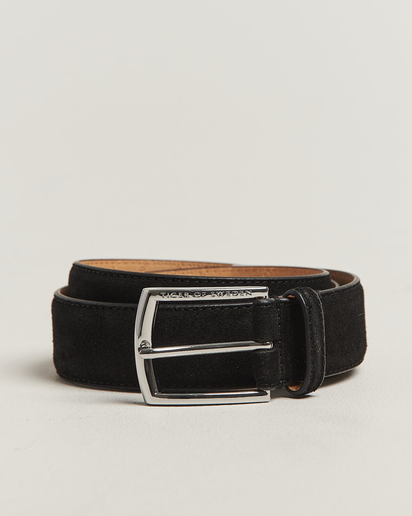 Homme | Ceintures | Tiger of Sweden | Bergstroms Suede Belt Black