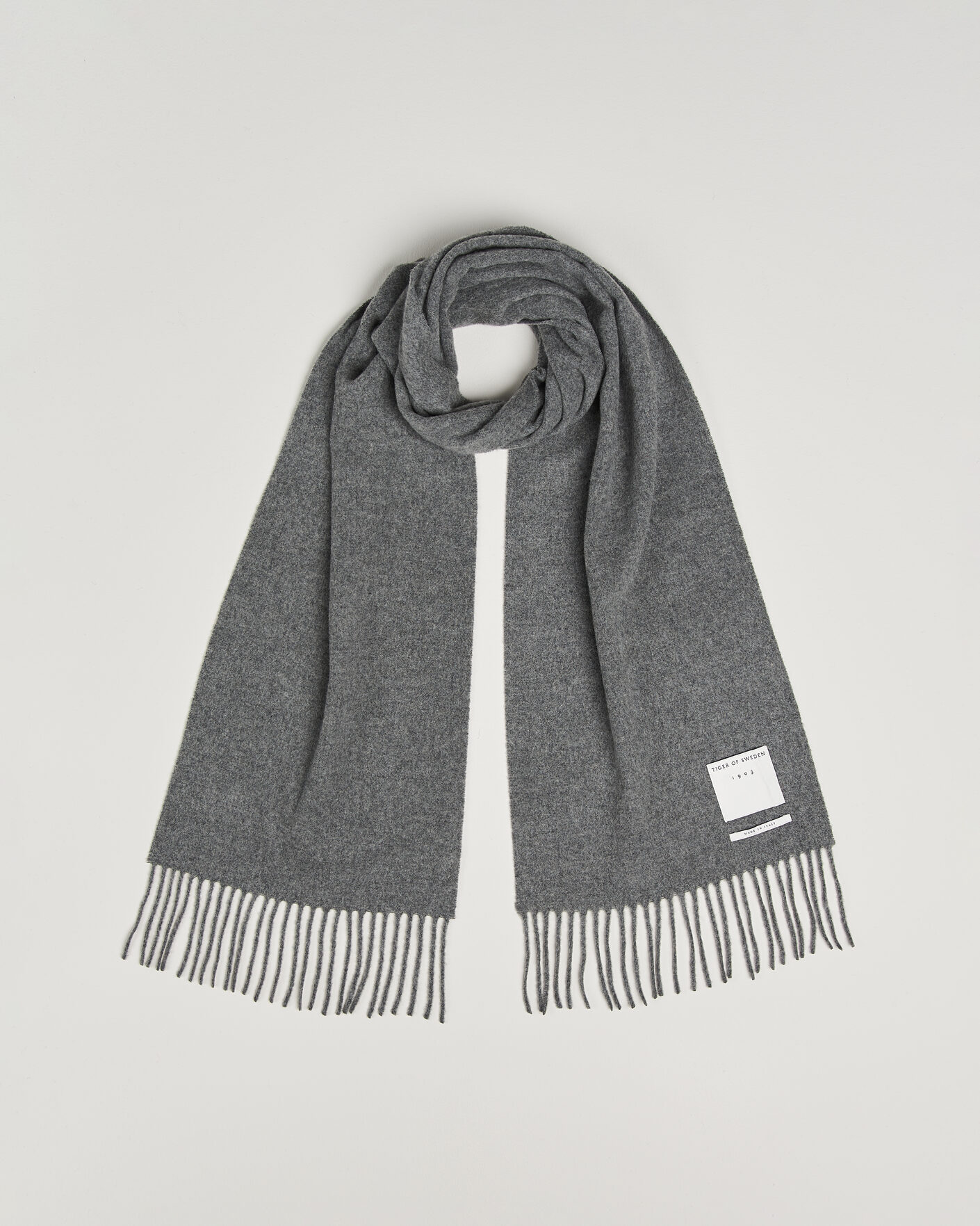 Heren | Sjaals | Tiger of Sweden | Sylan Wool Scarf Charcoal