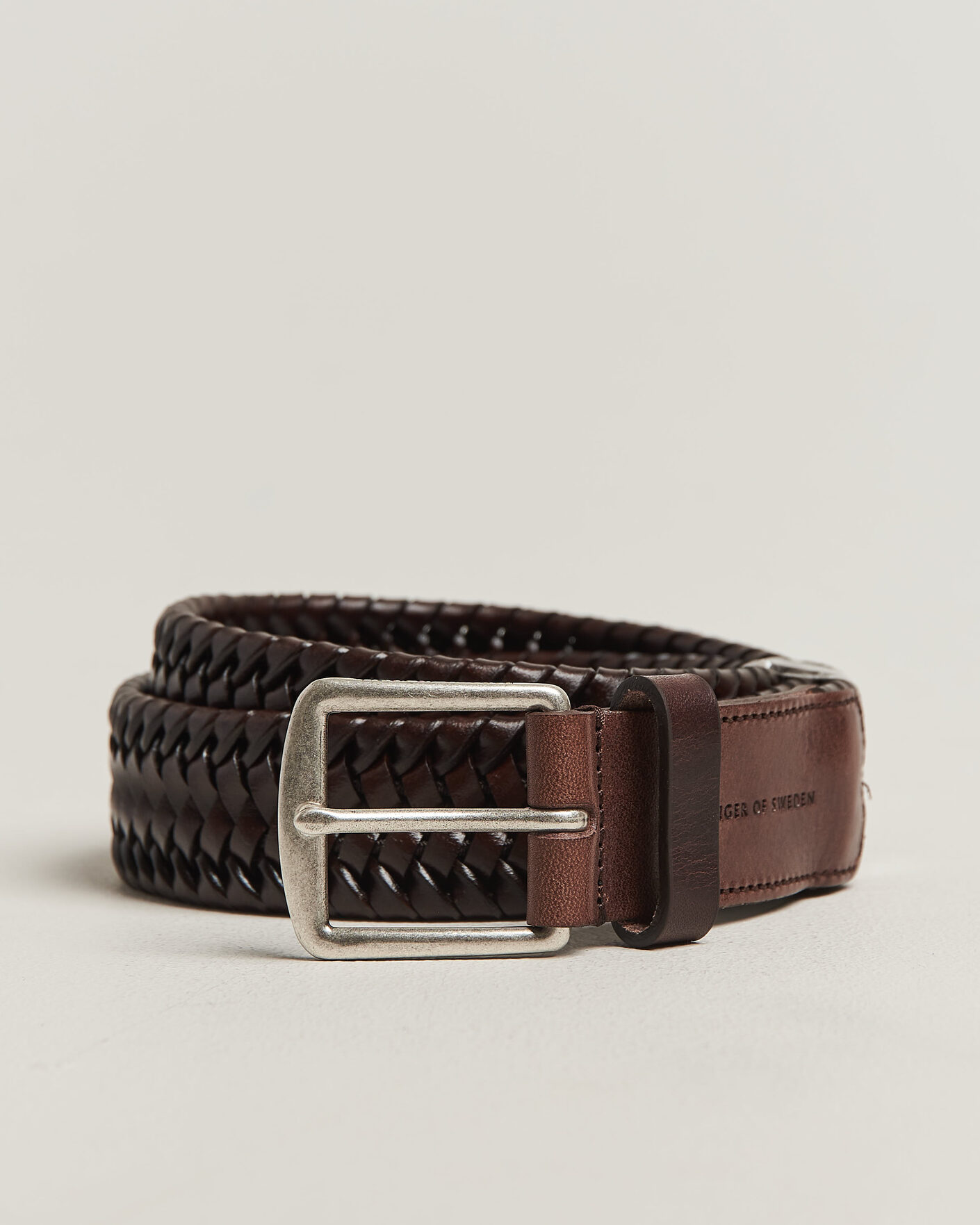 Homme | Ceintures | Tiger of Sweden | Braidant Braided Belt Dark Brown
