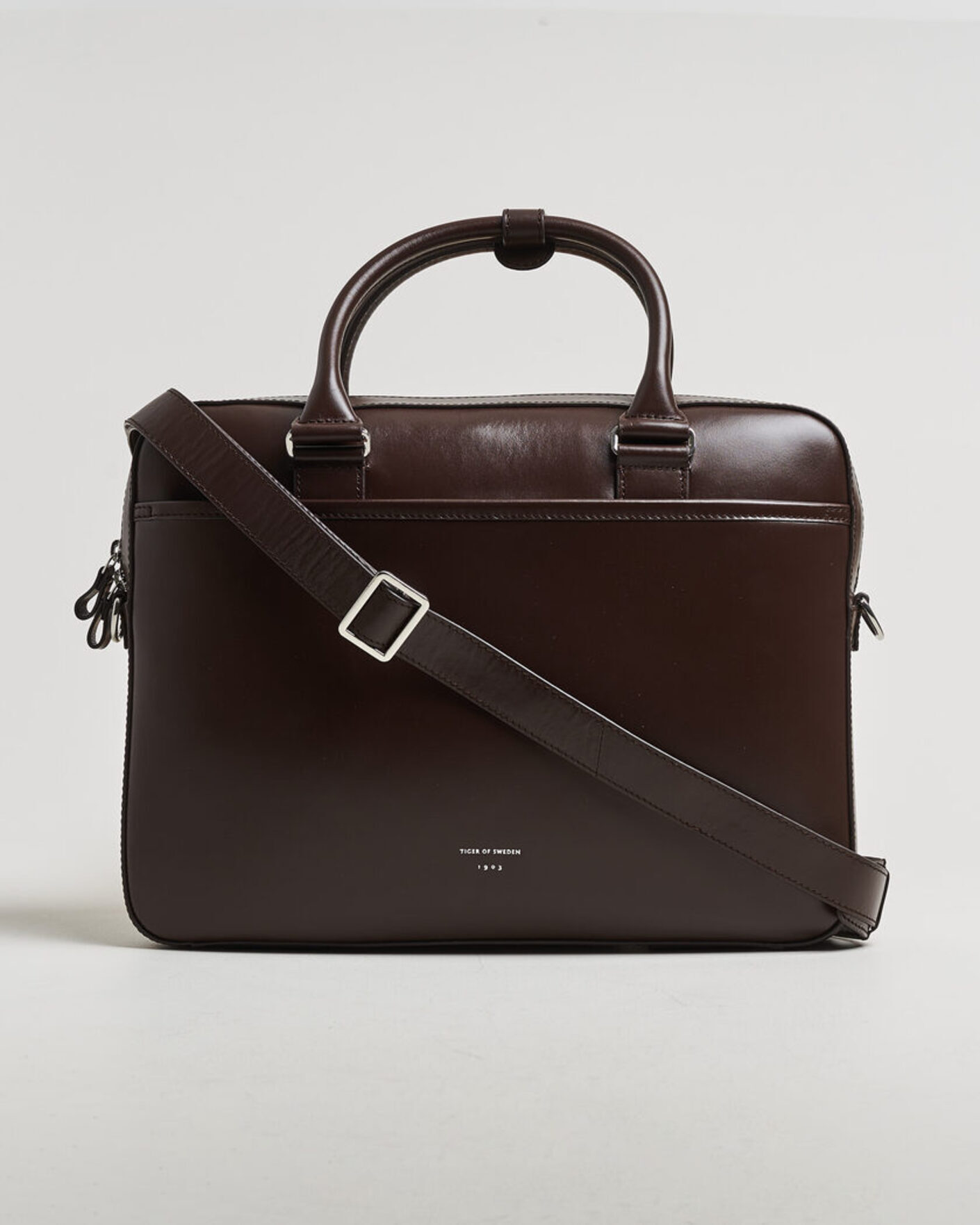 Heren | Tassen | Tiger of Sweden | Bosun Smooth Leather Briefcase Dark Brown