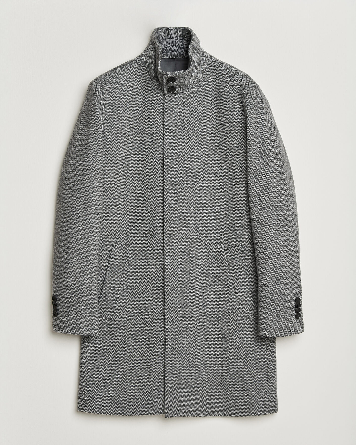 Heren | Jassen | Tiger of Sweden | Aleric Wool Herringbone Coat Fogy