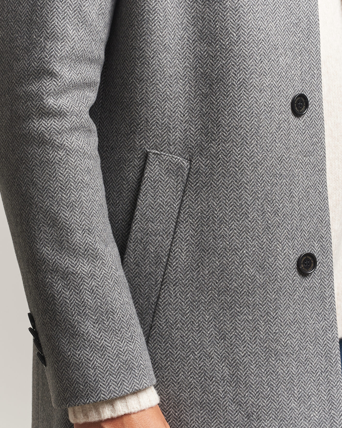 Heren | Jassen | Tiger of Sweden | Aleric Wool Herringbone Coat Fogy